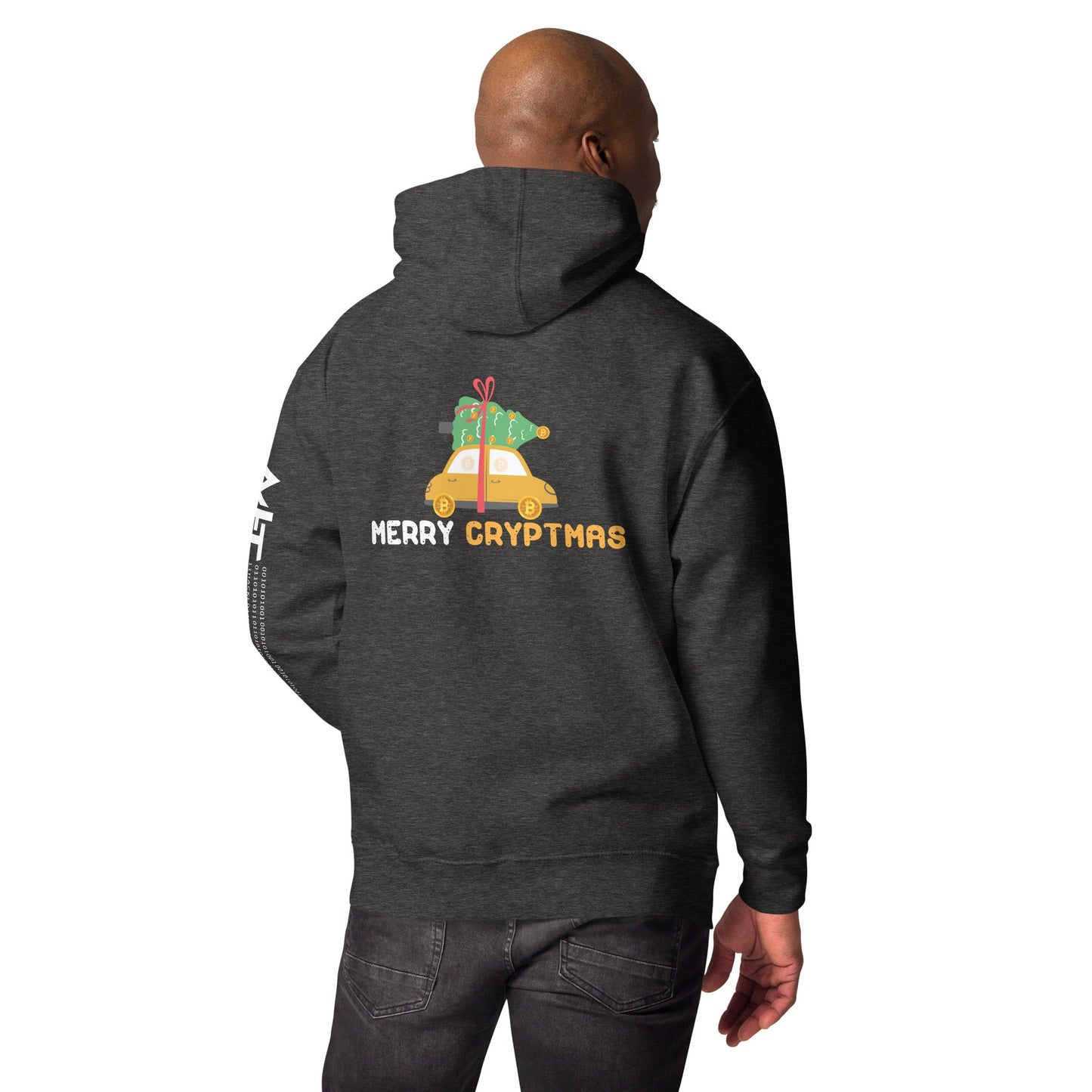 Merry Cryptmas - Unisex Hoodie ( Back Print ) by DarkByteGear
