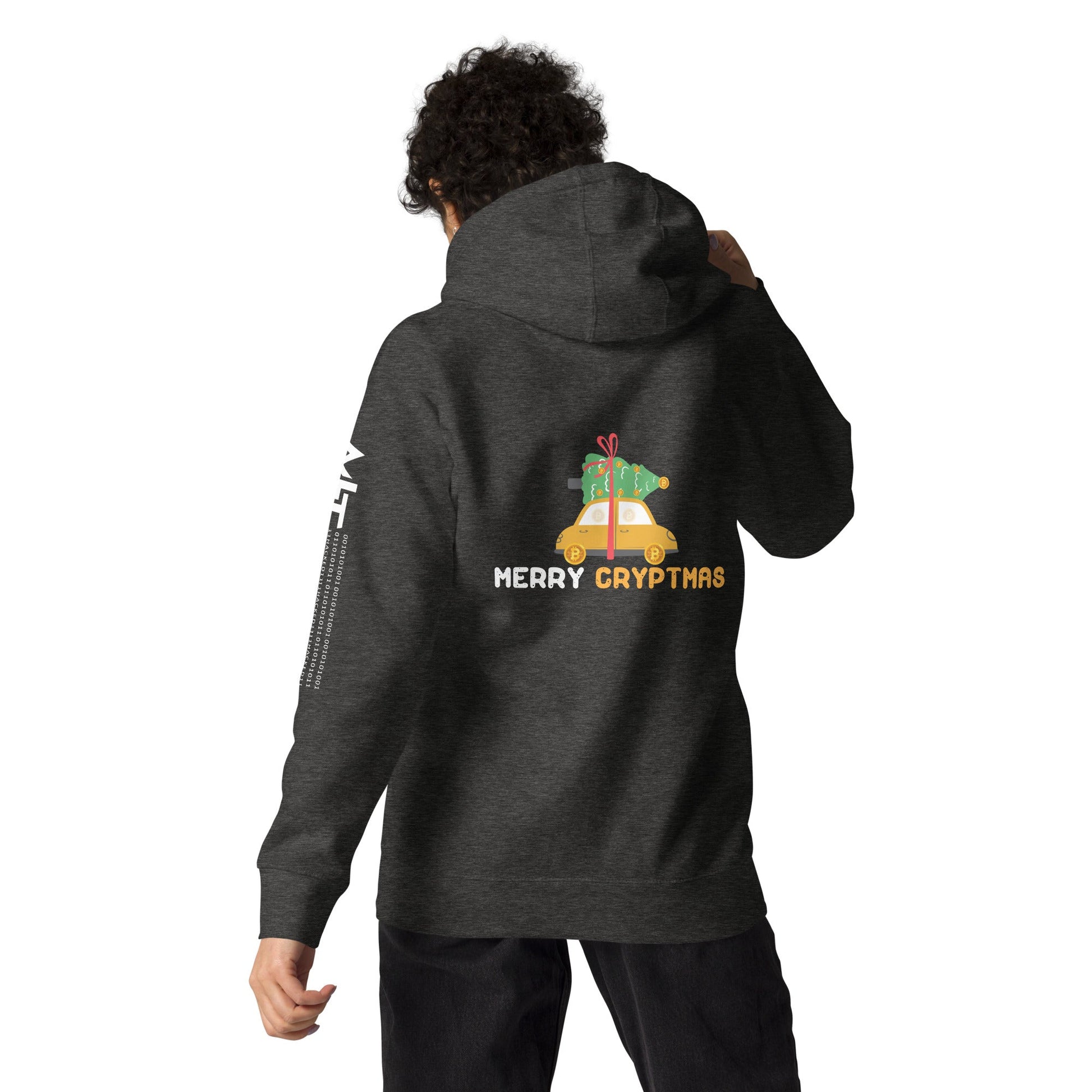 Merry Cryptmas - Unisex Hoodie ( Back Print ) by DarkByteGear