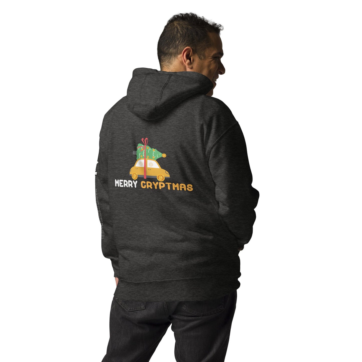Merry Cryptmas - Unisex Hoodie ( Back Print ) by DarkByteGear