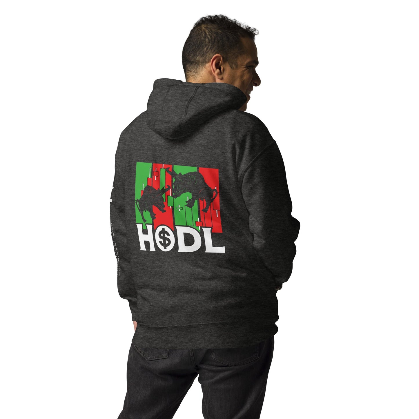 HODL - Unisex Hoodie ( Back Print ) by DarkByteGear