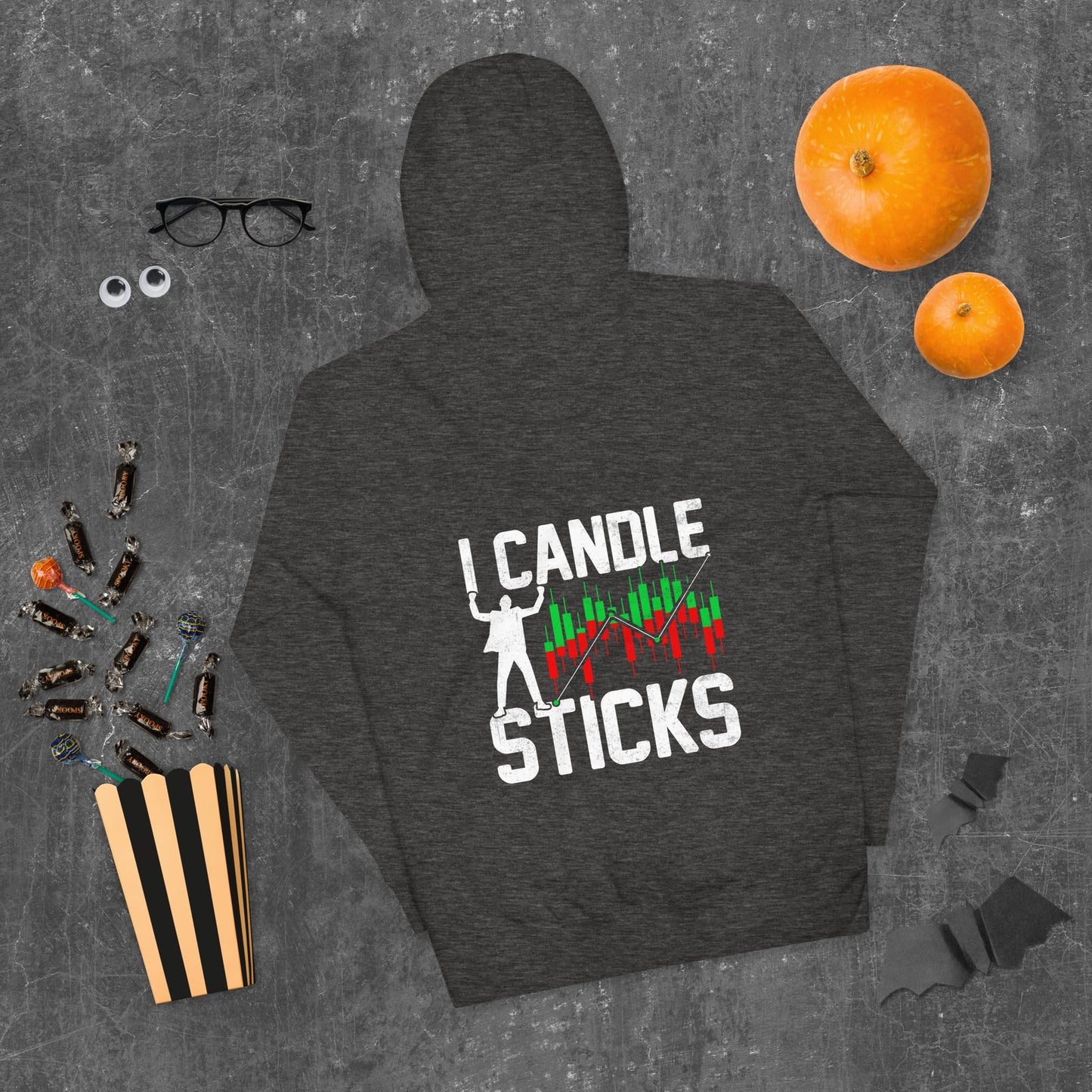 I Candle Stick - Unisex Hoodie ( Back Print ) by DarkByteGear
