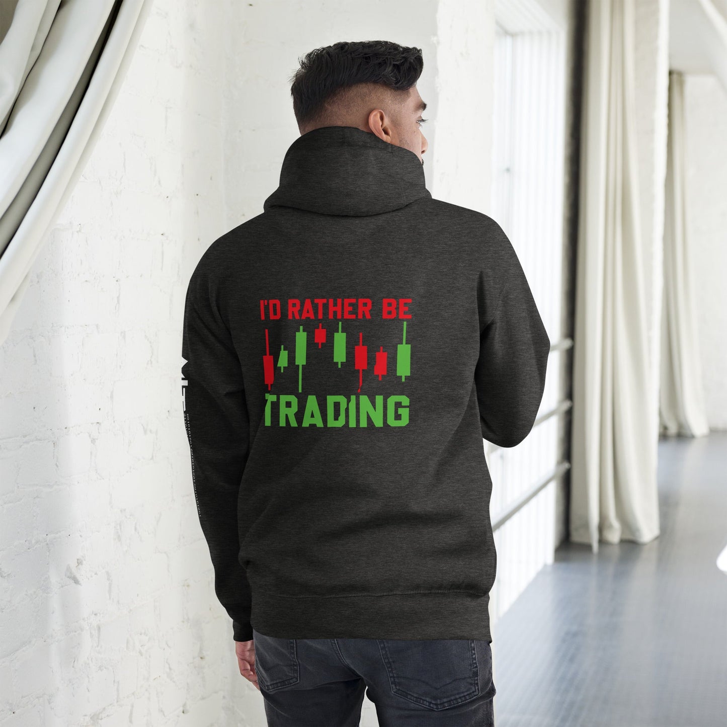 I'd rater be Trading ( Tanvir ) - Unisex Hoodie ( Back Print ) by DarkByteGear