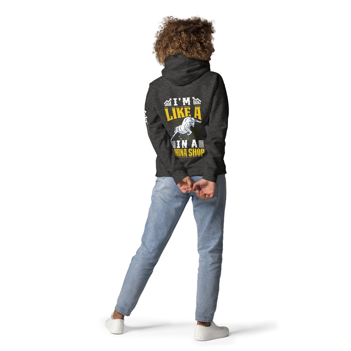 I'm like in a Bull in a China Shop Shagor - Unisex Hoodie ( Back Print ) by DarkByteGear