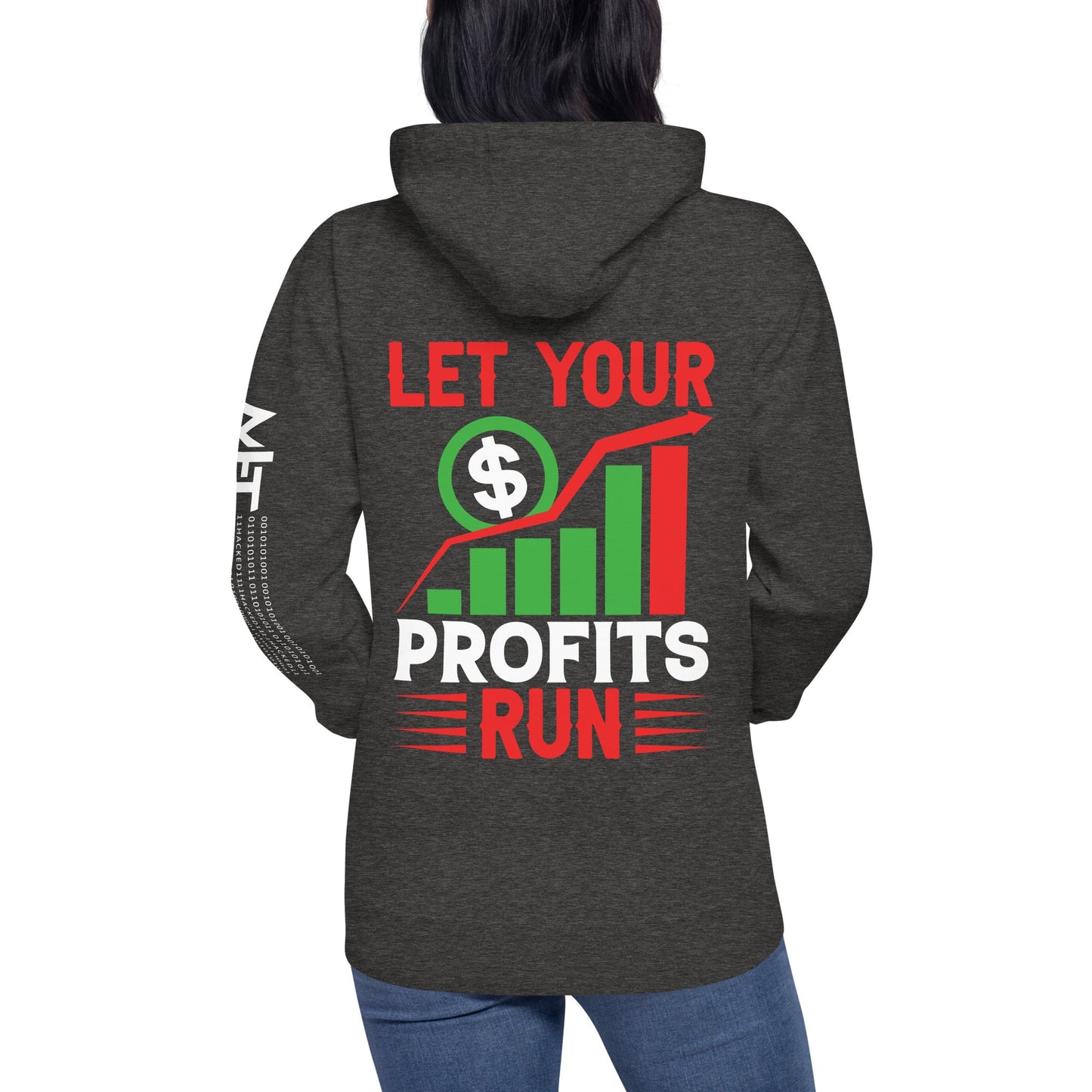 Let your Profits run V1 - Unisex Hoodie ( Back Print ) by DarkByteGear