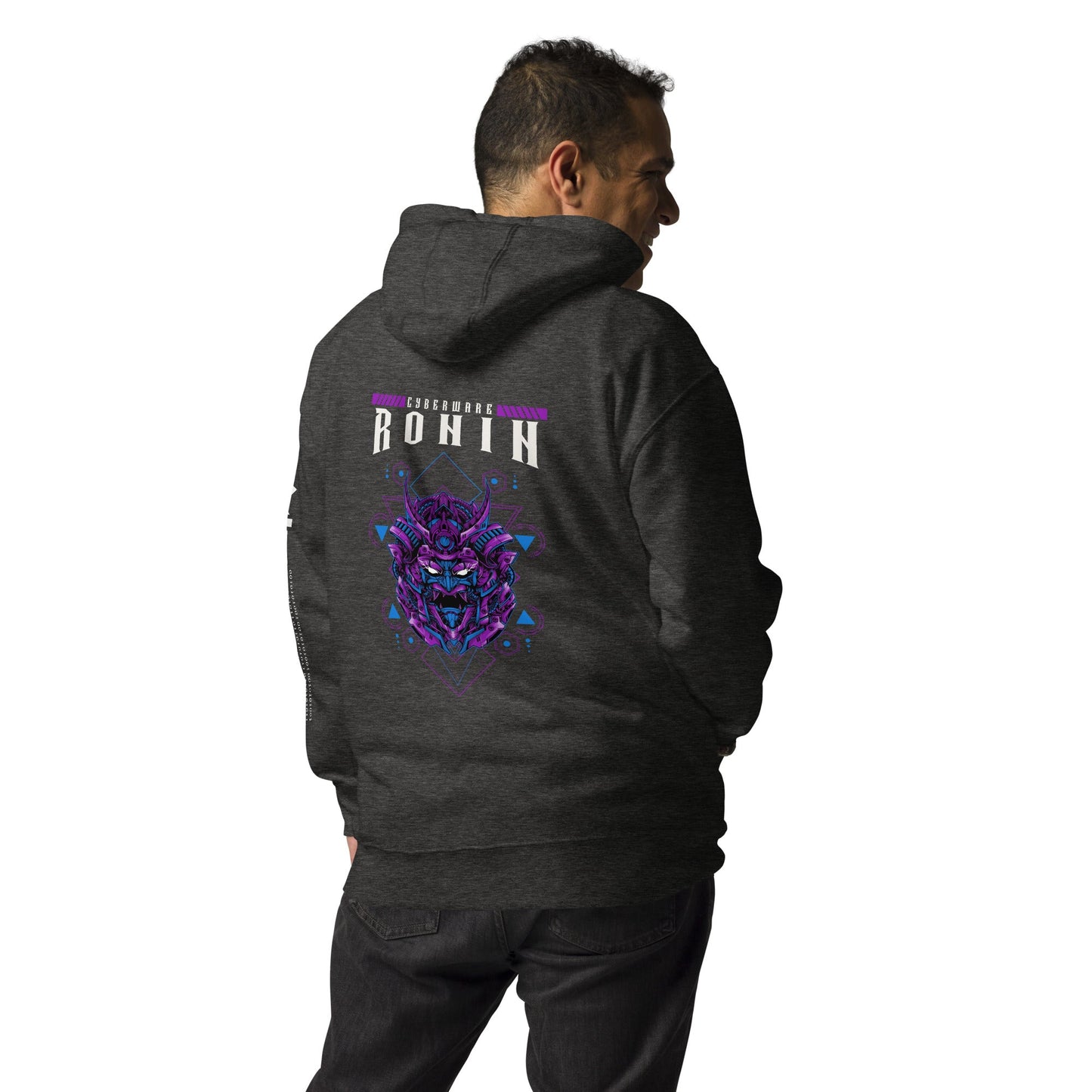 CyberWare Ronin - Unisex Hoodie ( Back Print ) by DarkByteGear