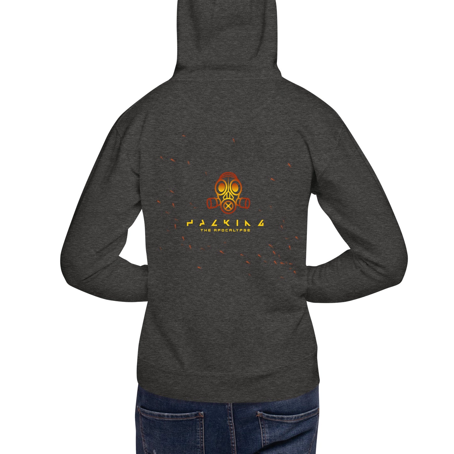 Hacking the apocalypse - Unisex Hoodie ( Back Print ) by DarkByteGear