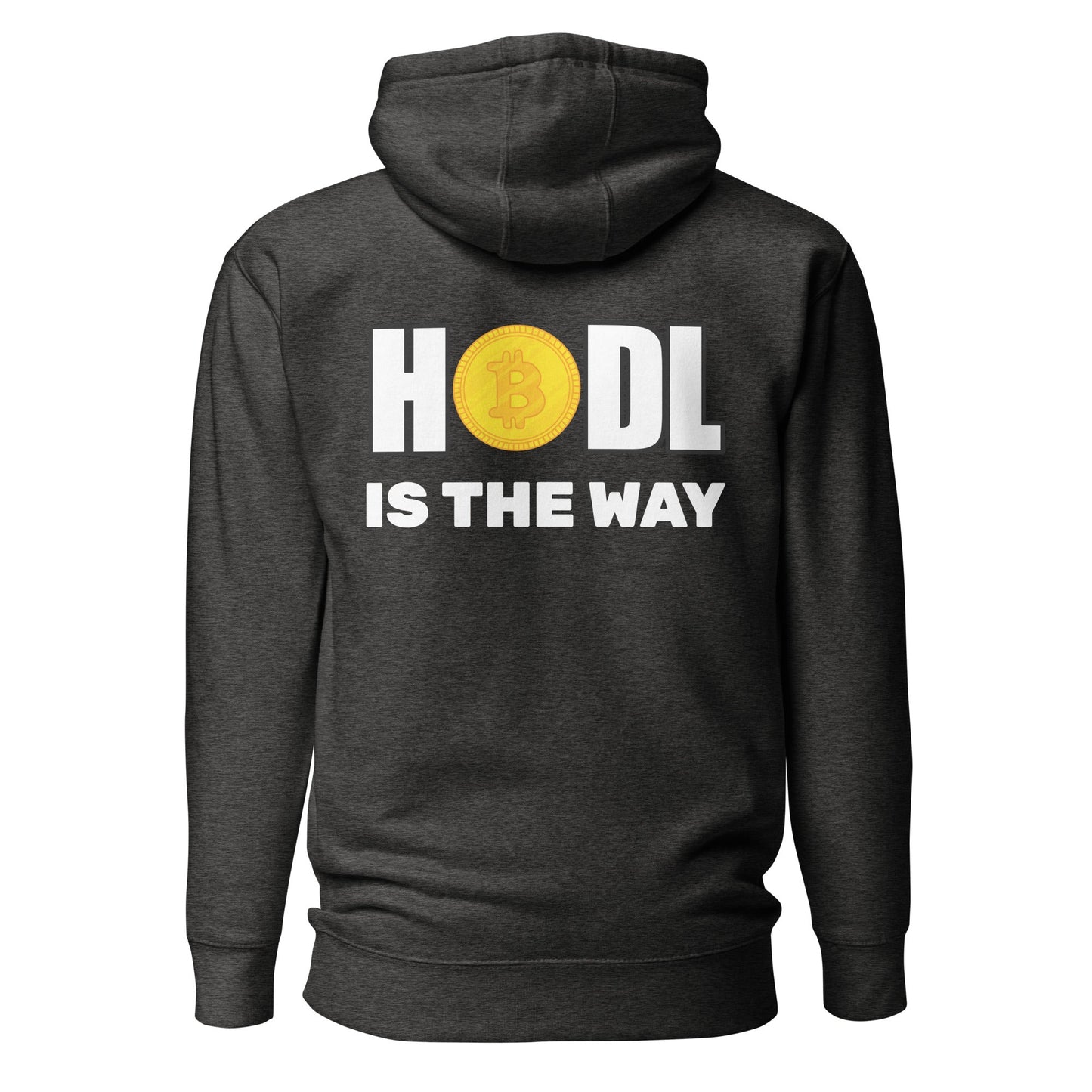 Hodl is the way - Unisex Hoodie (back print) by DarkByteGear