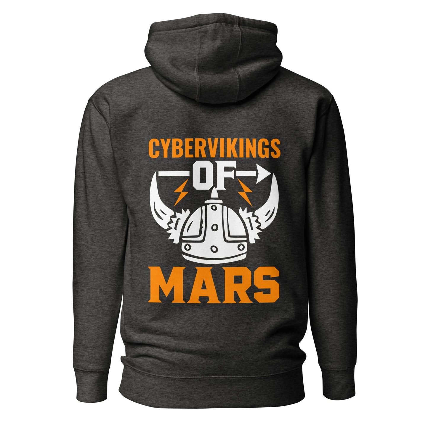 Cyberviking of Mars - Unisex Hoodie ( Back Print ) by DarkByteGear
