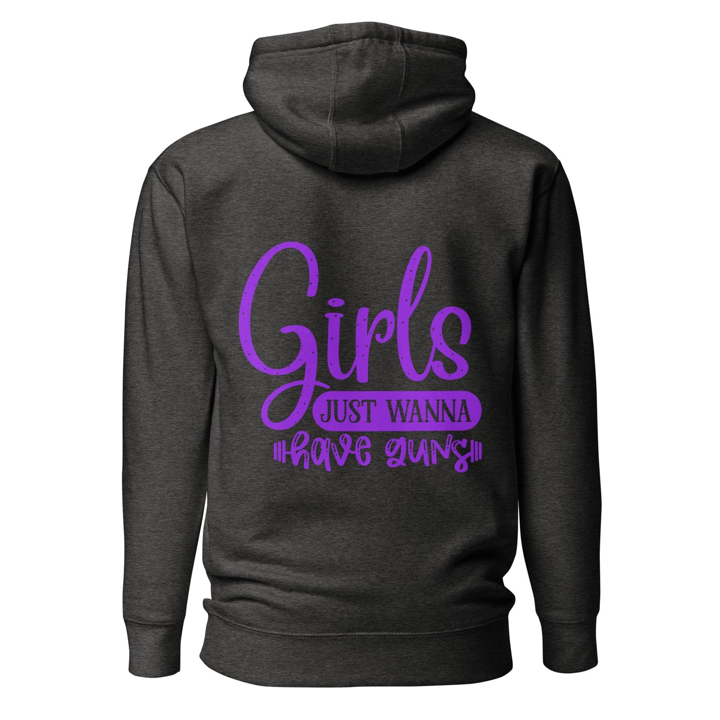 Girls just wanna have guns - Unisex Hoodie ( Back Print ) by DarkByteGear