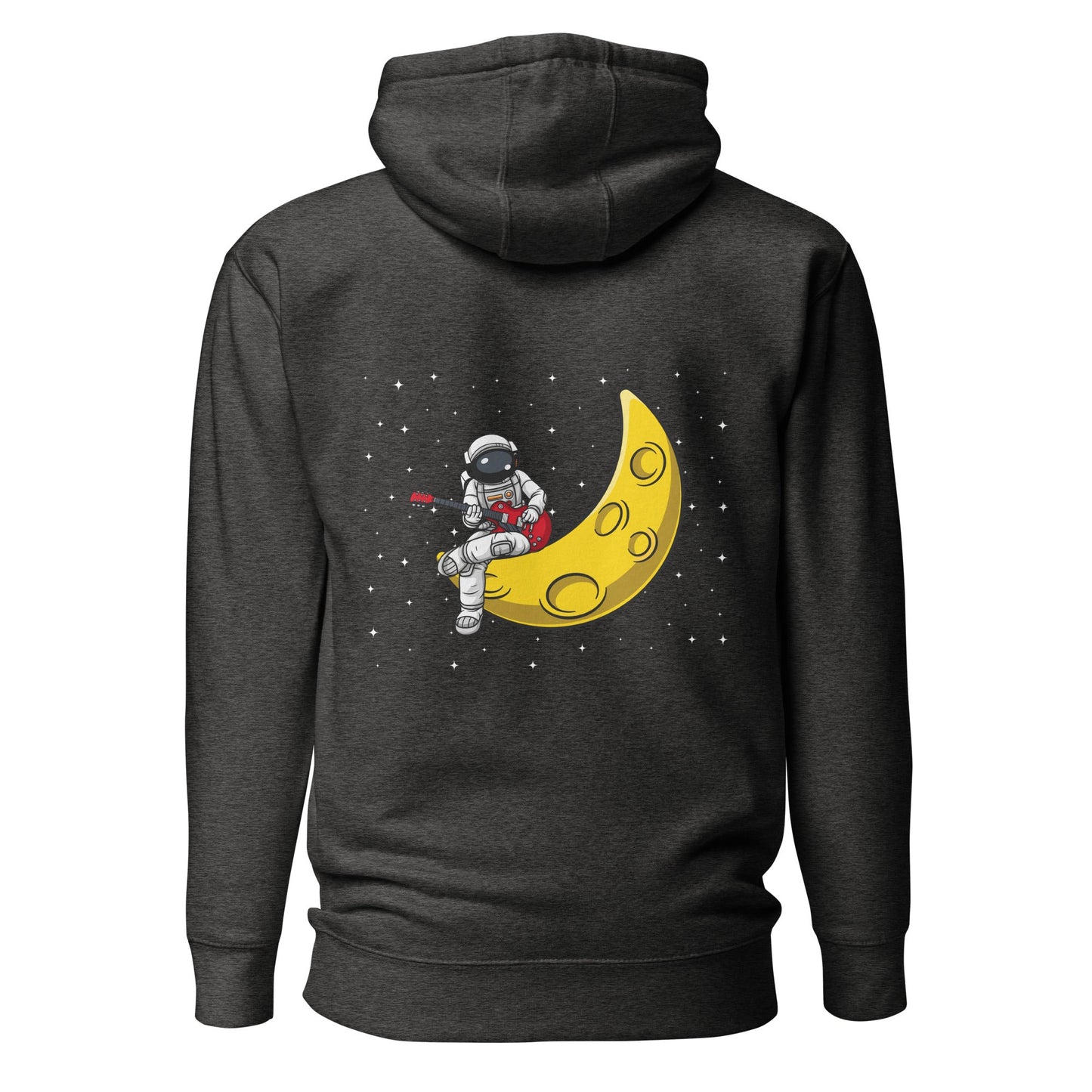 Astronaut Playing - Unisex Hoodie ( Back Print ) by DarkByteGear