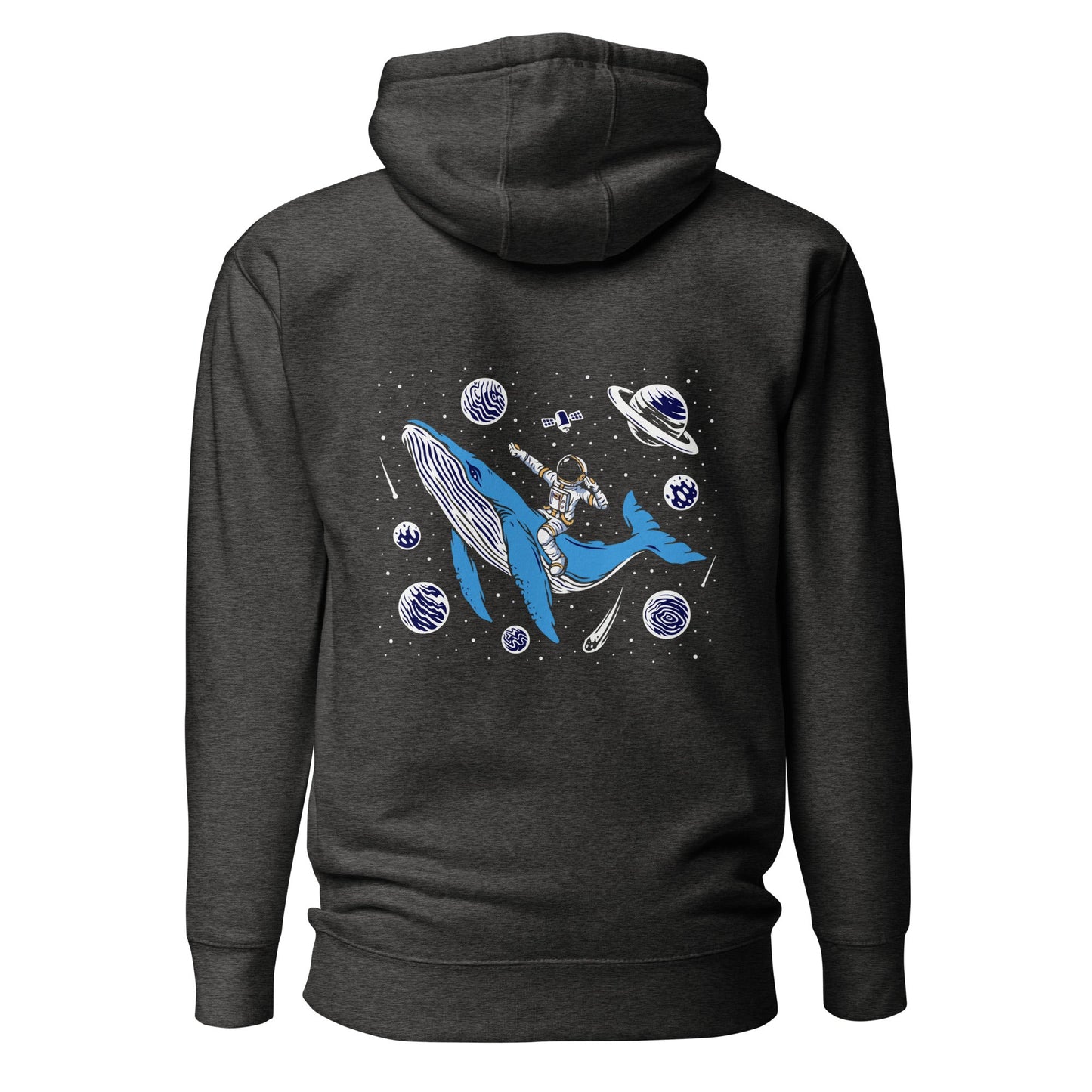 Ride a Whale - Unisex Hoodie ( Back Print ) by DarkByteGear