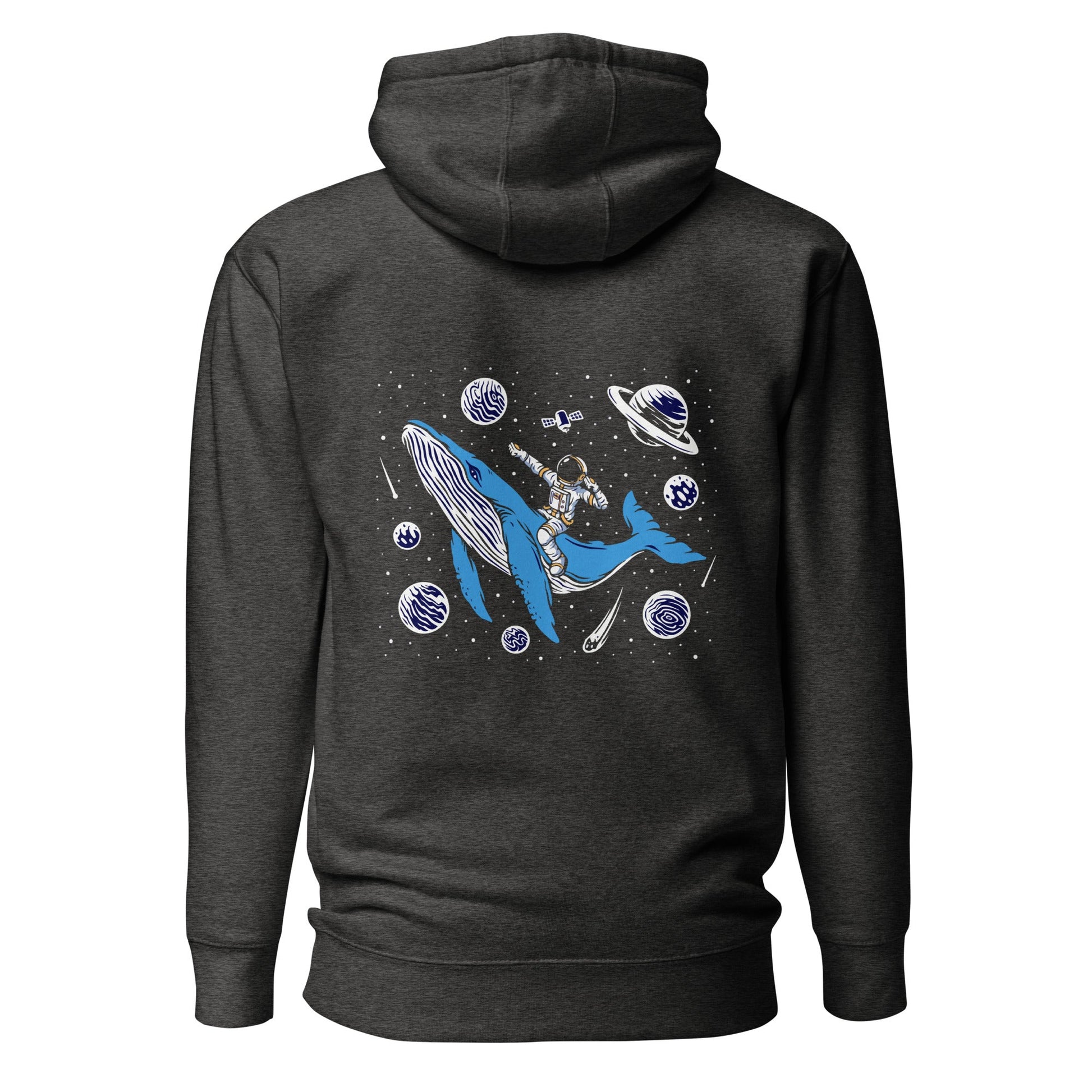 Ride a Whale - Unisex Hoodie ( Back Print ) by DarkByteGear