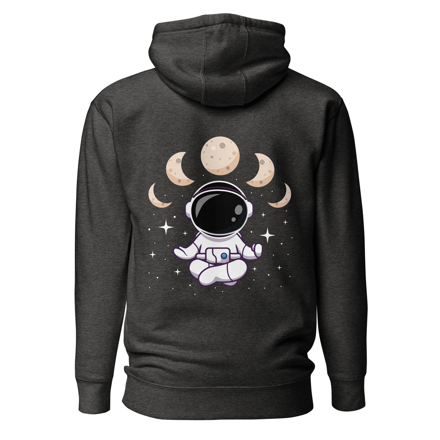 Astronaut Meditation - Unisex Hoodie ( Back Print ) by DarkByteGear