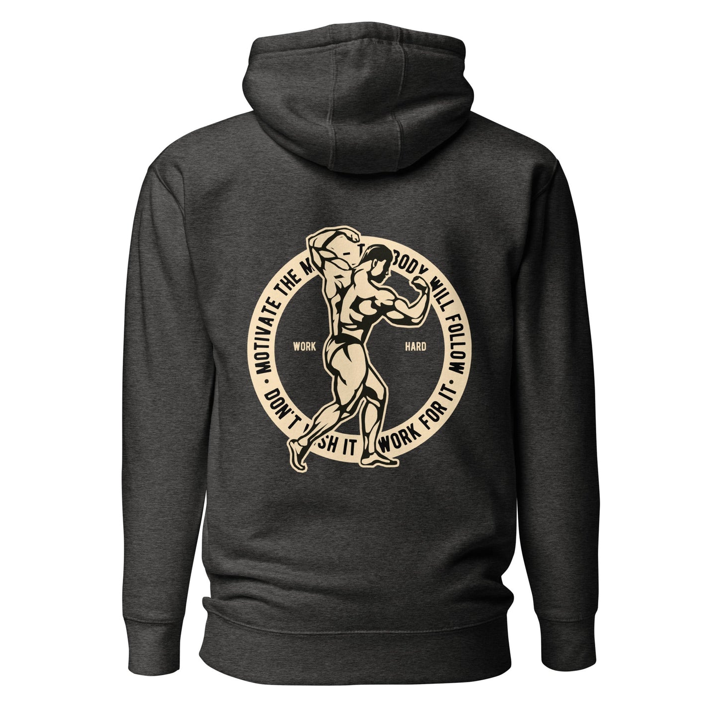 Motivate the Mind - Unisex Hoodie ( Back Print ) by DarkByteGear