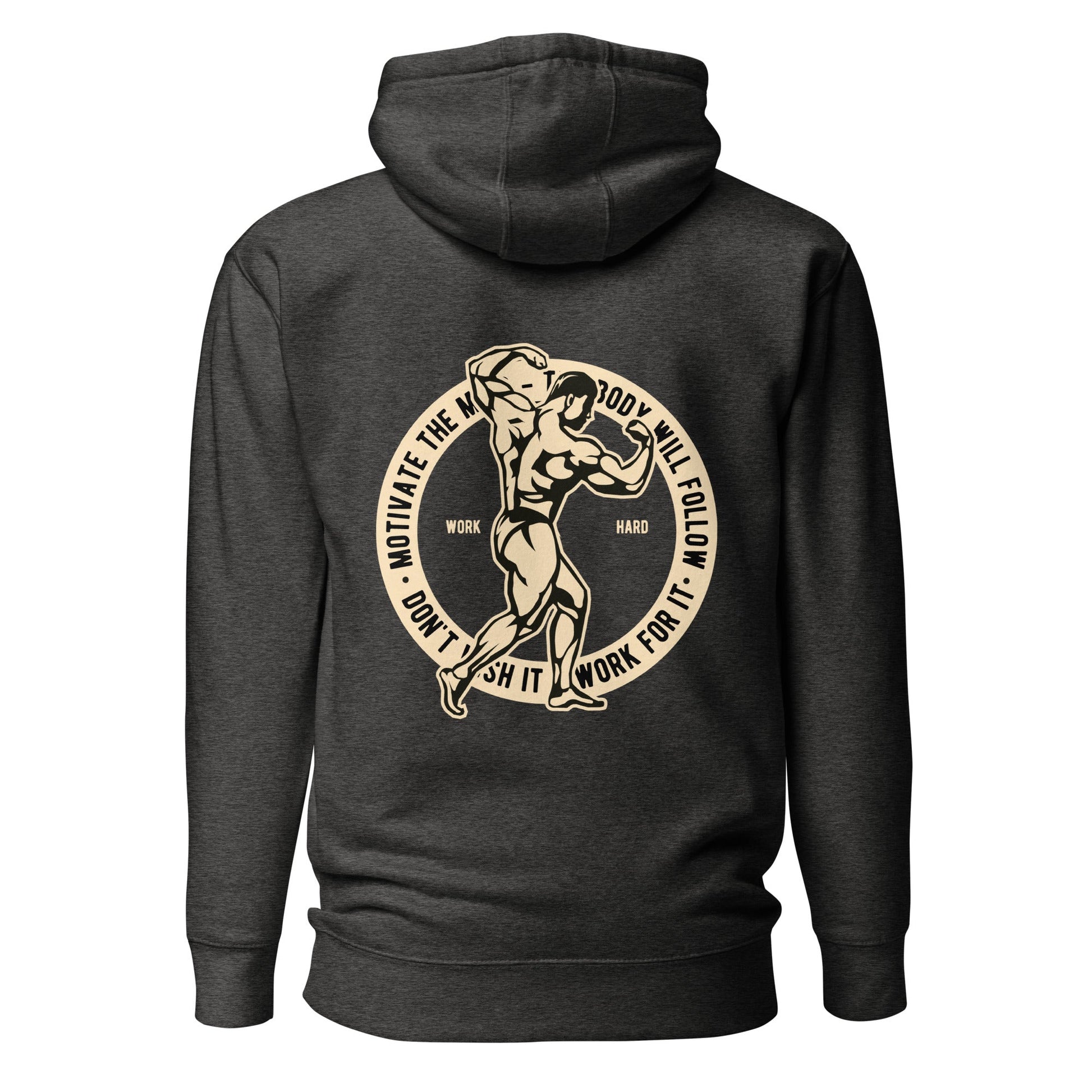 Motivate the Mind - Unisex Hoodie ( Back Print ) by DarkByteGear