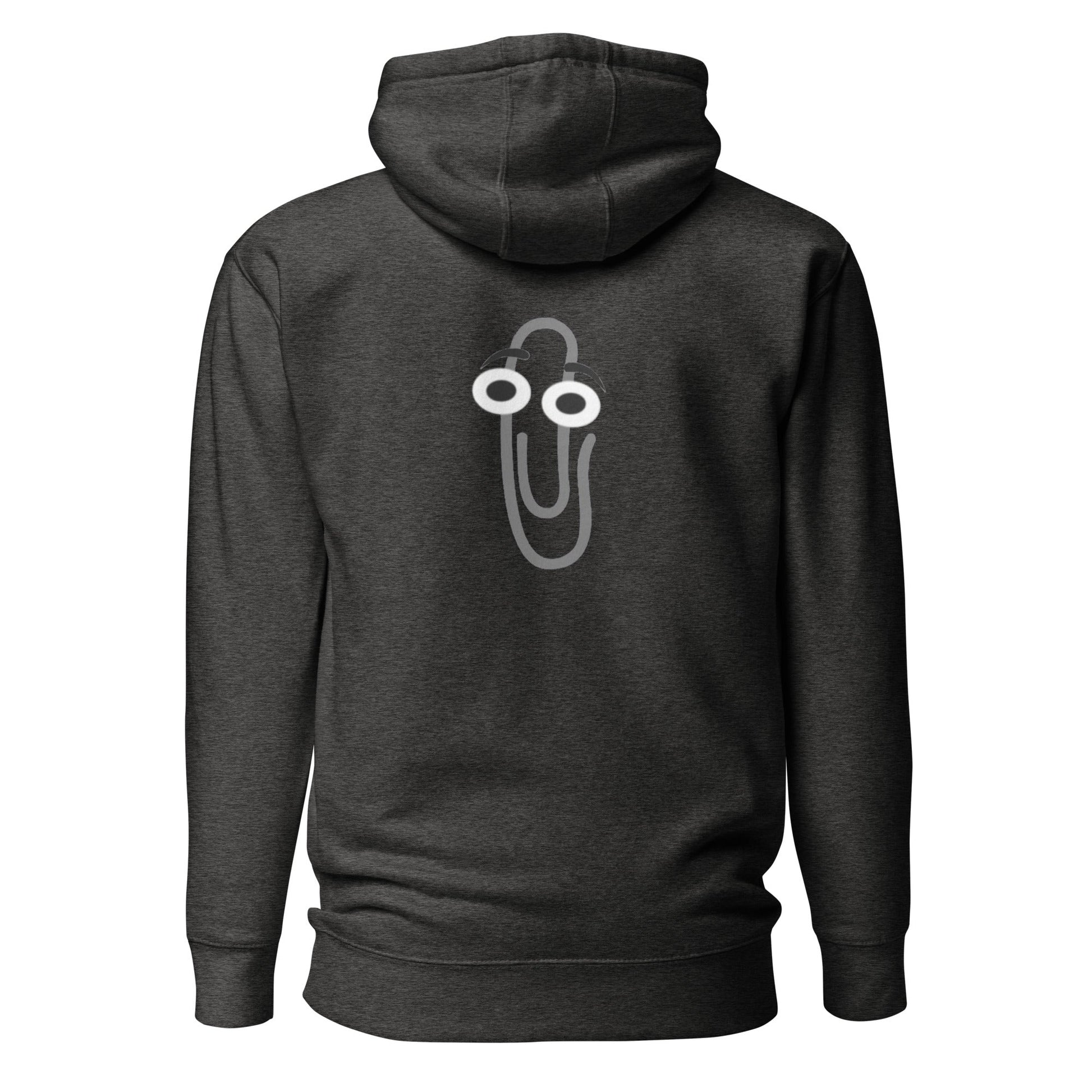 Poor Clippy - Unisex Hoodie (back print) by DarkByteGear