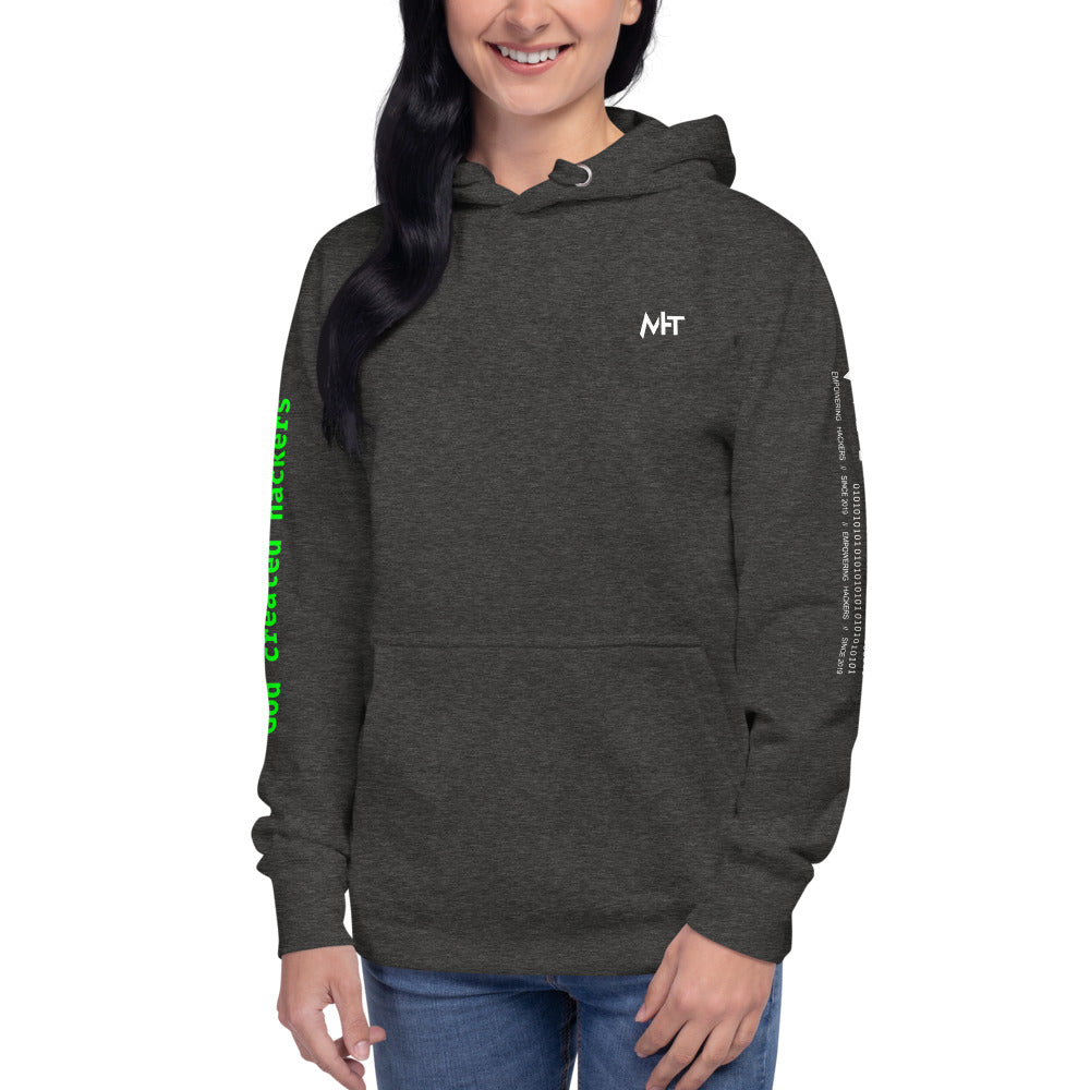 On the 8th day God created hackers - Unisex Hoodie (back print) by DarkByteGear