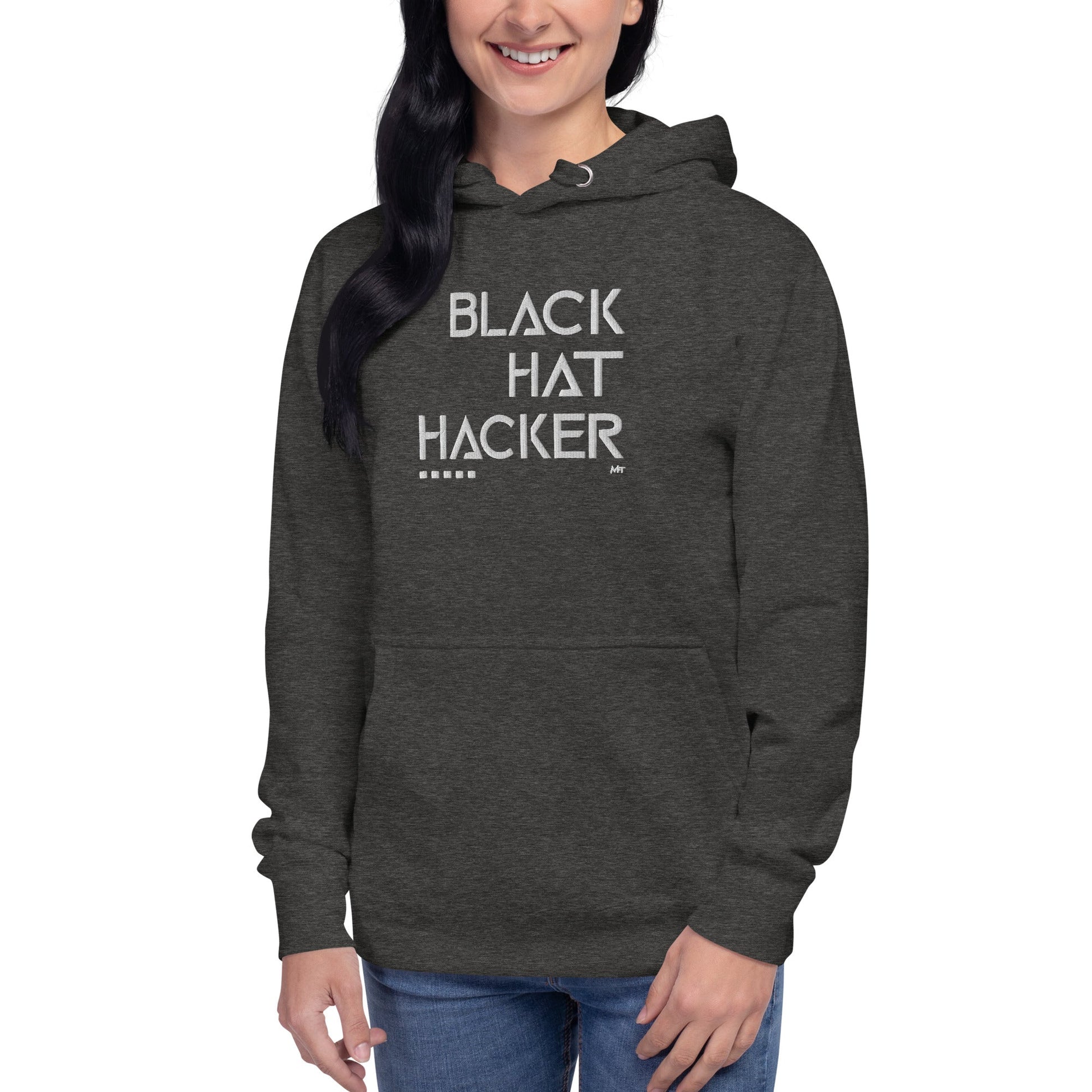 Black Hat Hacker - Unisex Hoodie (embroidered) by DarkByteGear