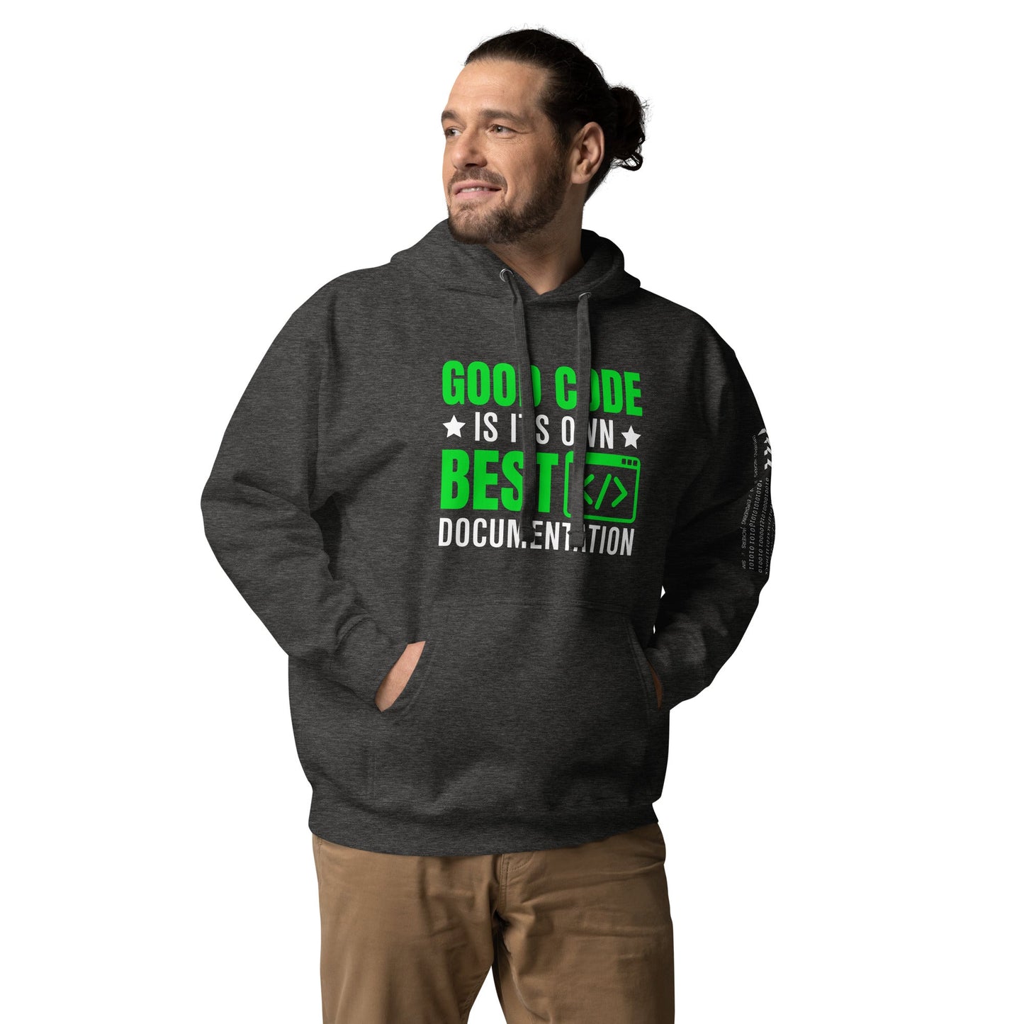 Good Code is in its own best documentation Unisex Hoodie by DarkByteGear