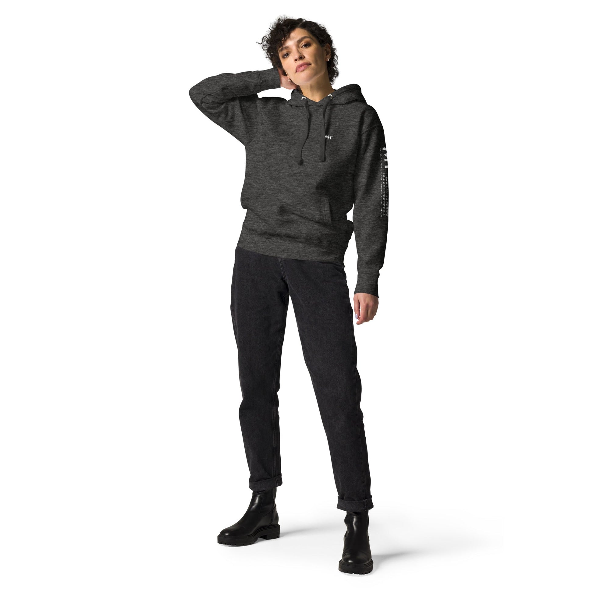 Grey Hat Hacker V5 - Unisex Hoodie ( Back Print ) by DarkByteGear