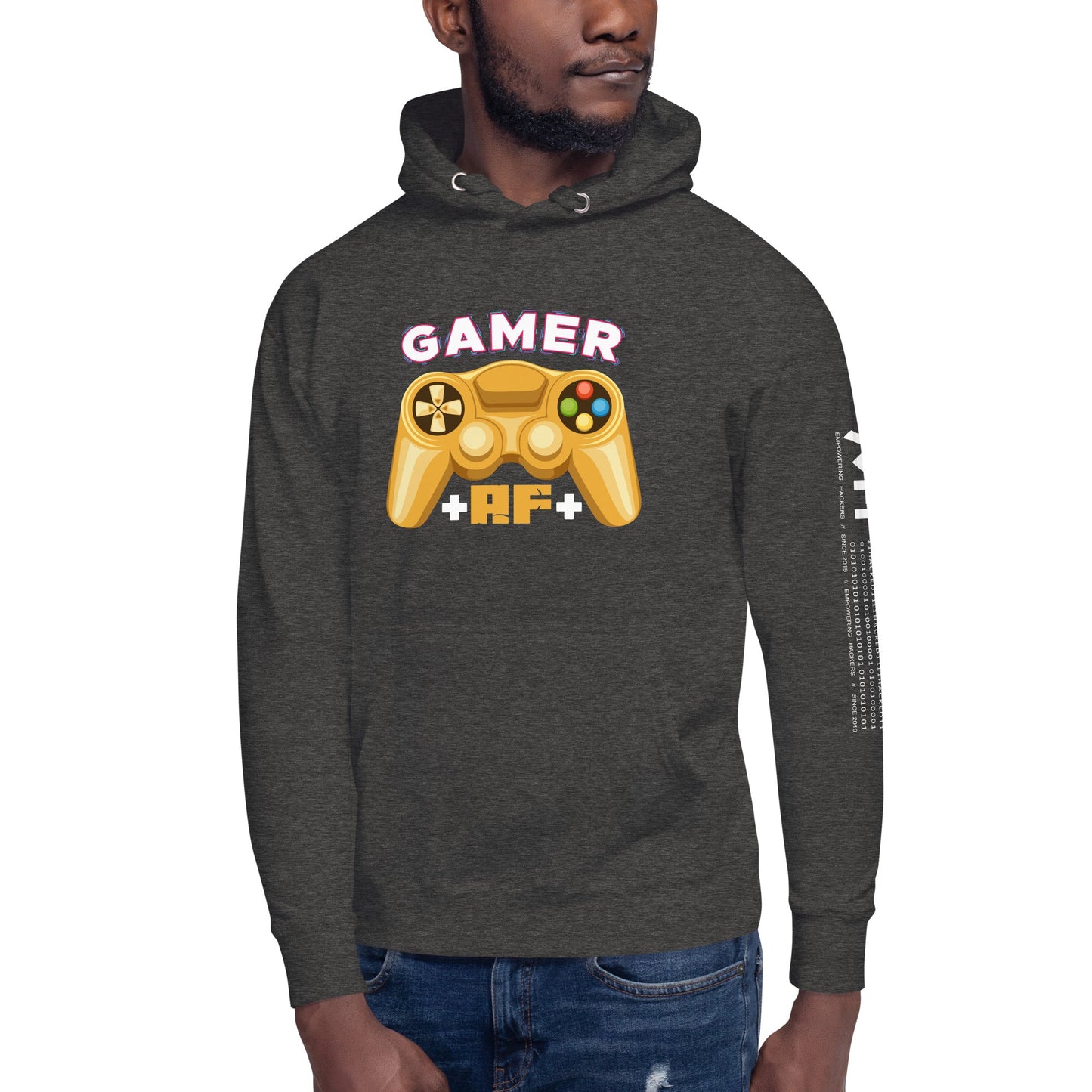 Gamer AF Unisex Hoodie by DarkByteGear