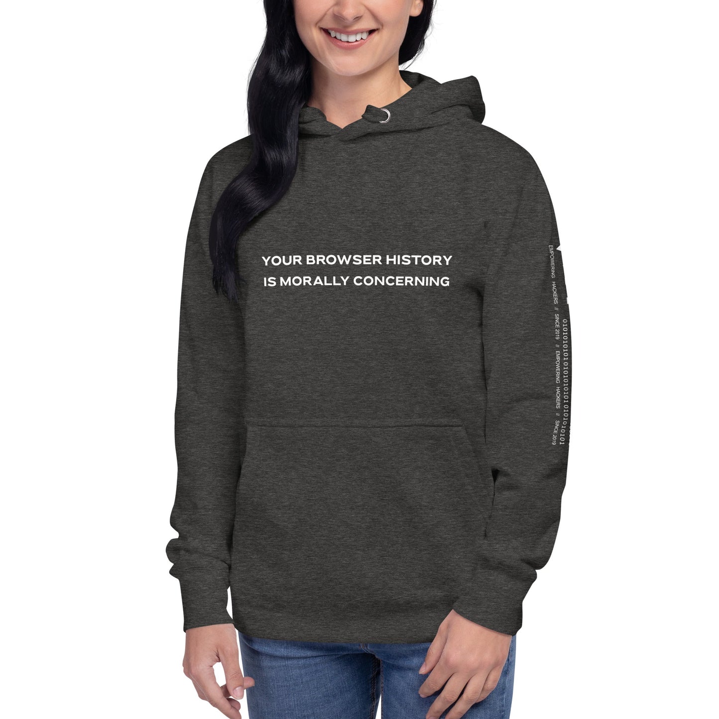 Your Browser History is Morally Concerning Unisex Hoodie by DarkByteGear