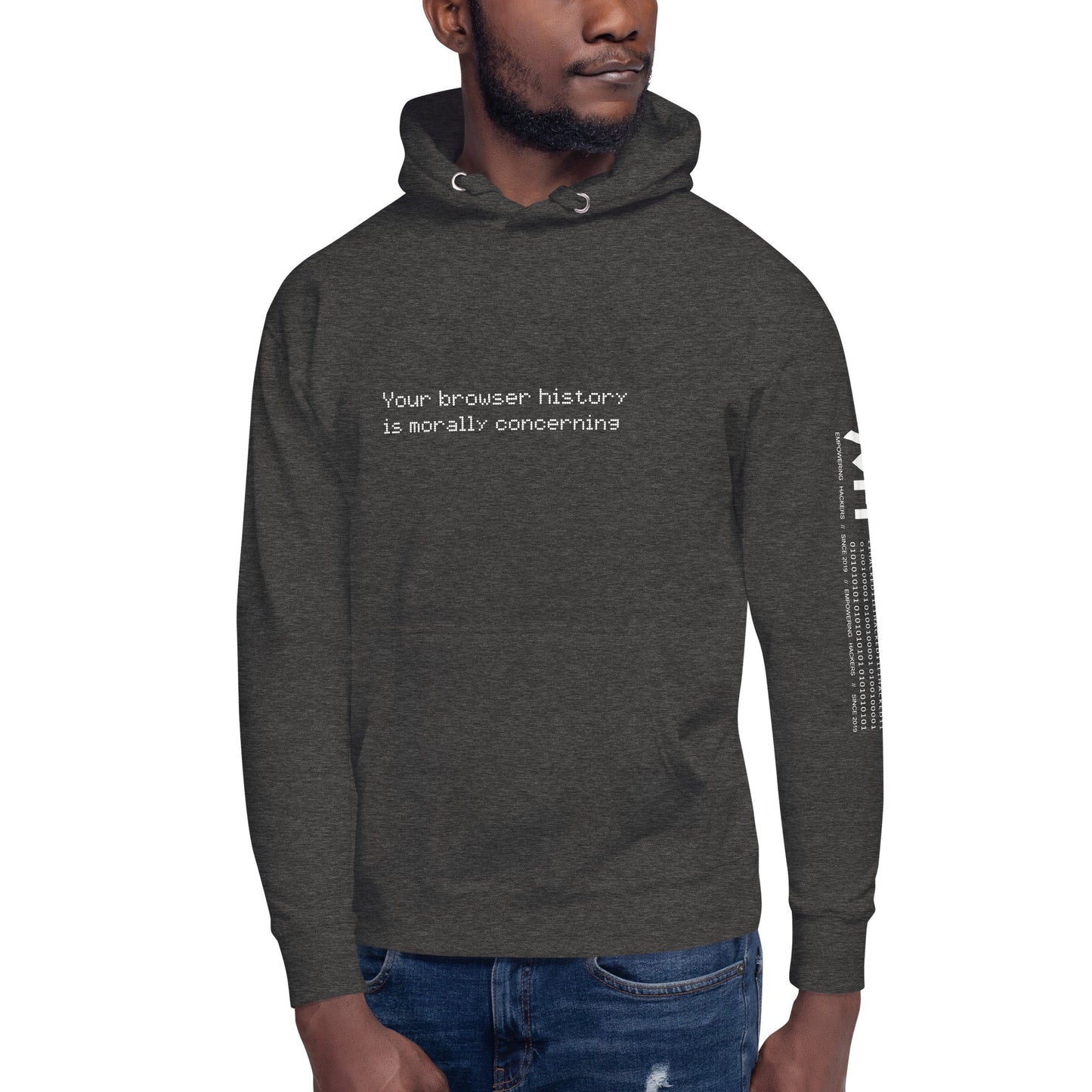Your Browser History is Morally Concerning V2 Unisex Hoodie by DarkByteGear