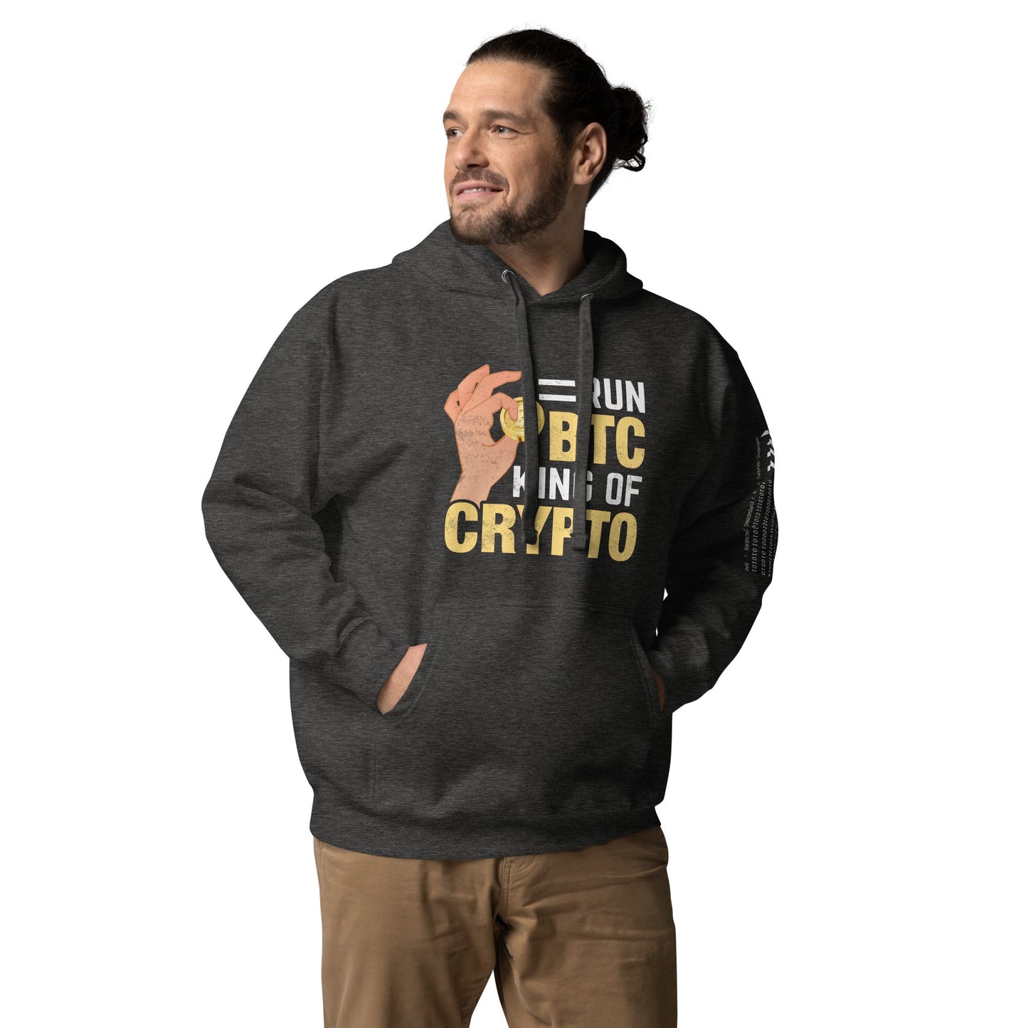 = Run BTC King of BitCoin - Unisex Hoodie by DarkByteGear