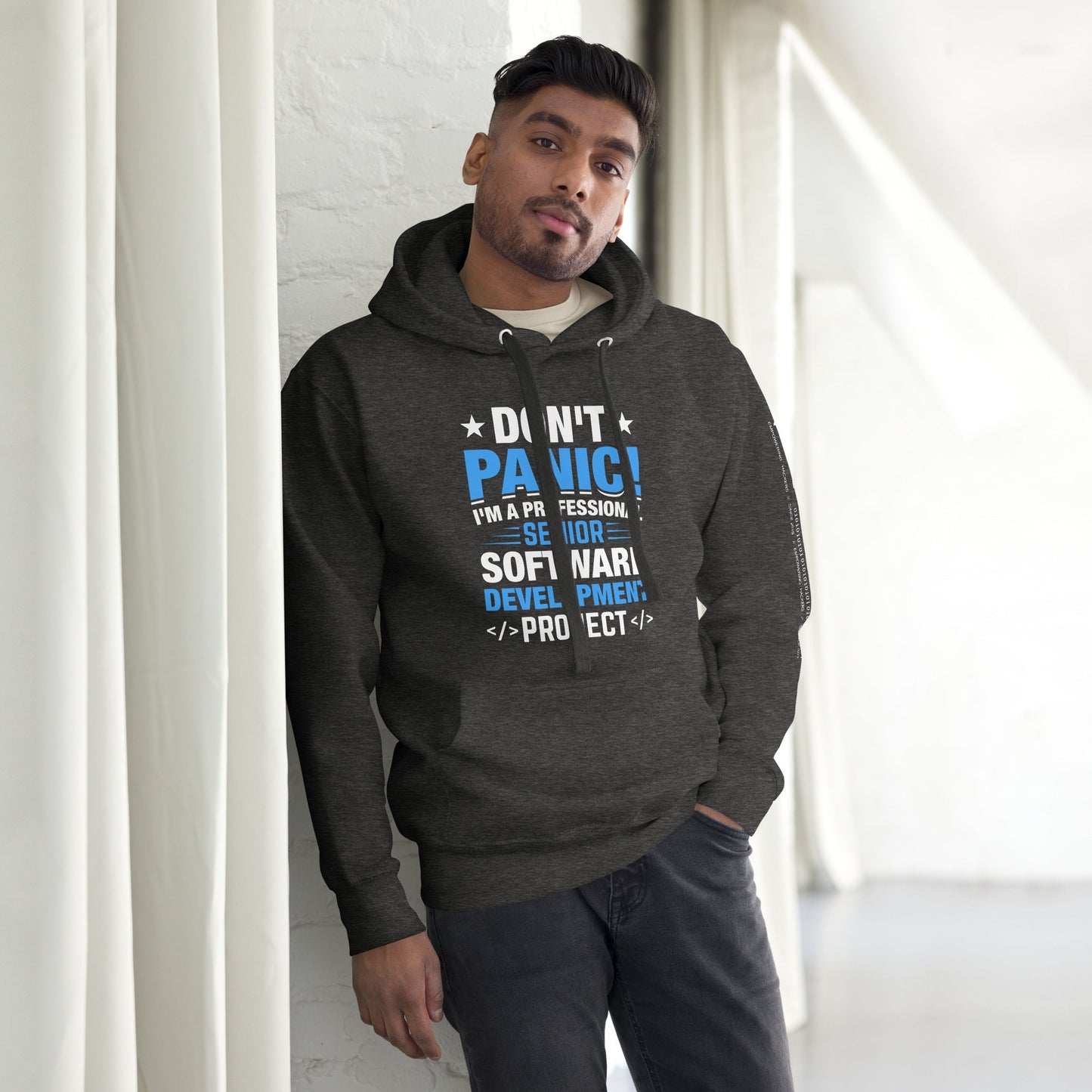 Don’t Panic I am a Professional Senior Development Analyst - Unisex Hoodie by DarkByteGear