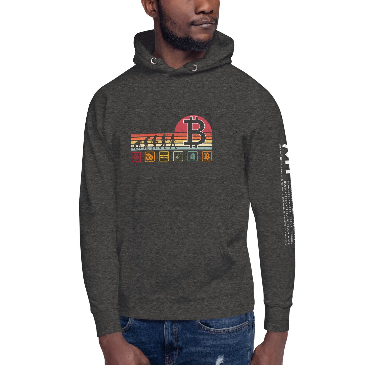 Bitcoin Evolution - Unisex Hoodie by DarkByteGear