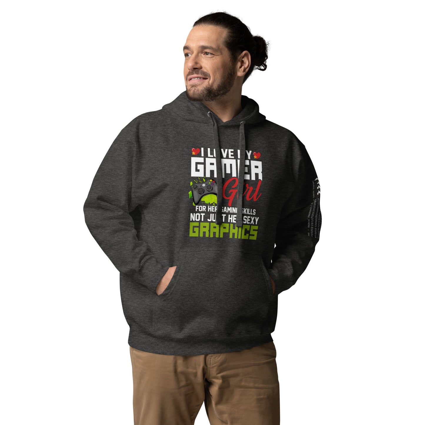 I Love my Gamer Girl for her gaming skills - Unisex Hoodie by DarkByteGear