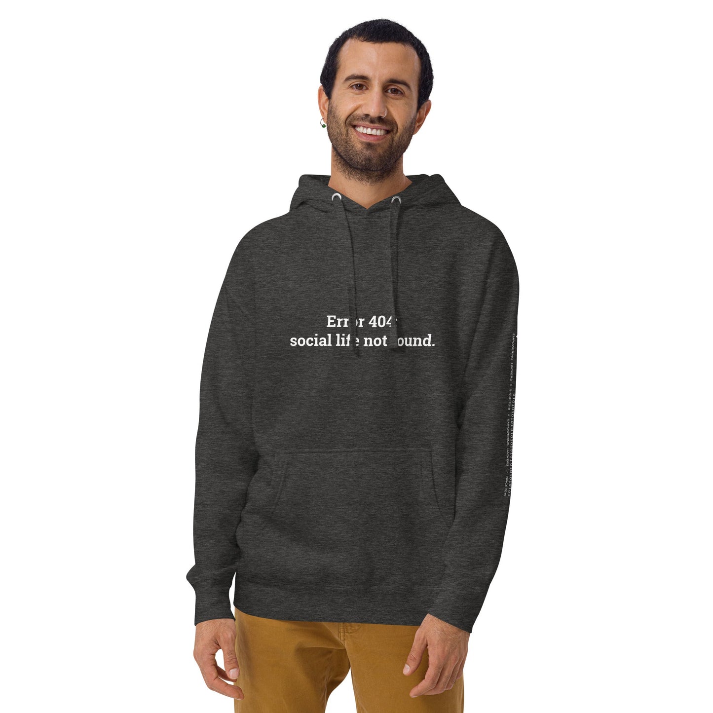 Error 404: Social Life Not Found - Unisex Hoodie by DarkByteGear
