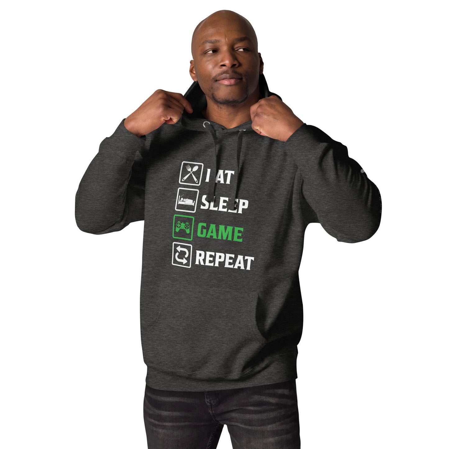Eat, Sleep, GAME, Repeat - Unisex Hoodie by DarkByteGear