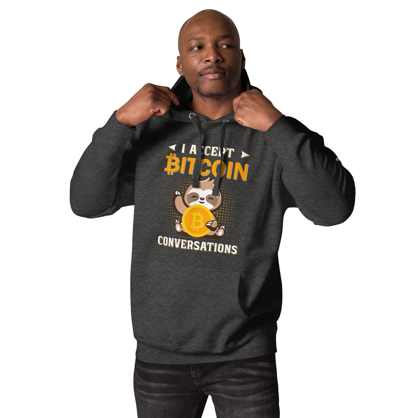 I accept Bitcoin Conversations - Unisex Hoodie by DarkByteGear