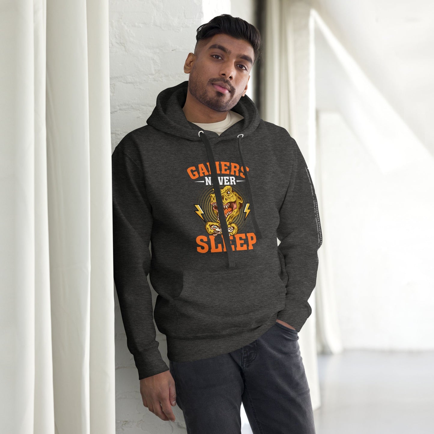 Gamers never sleep V2 - Unisex Hoodie by DarkByteGear