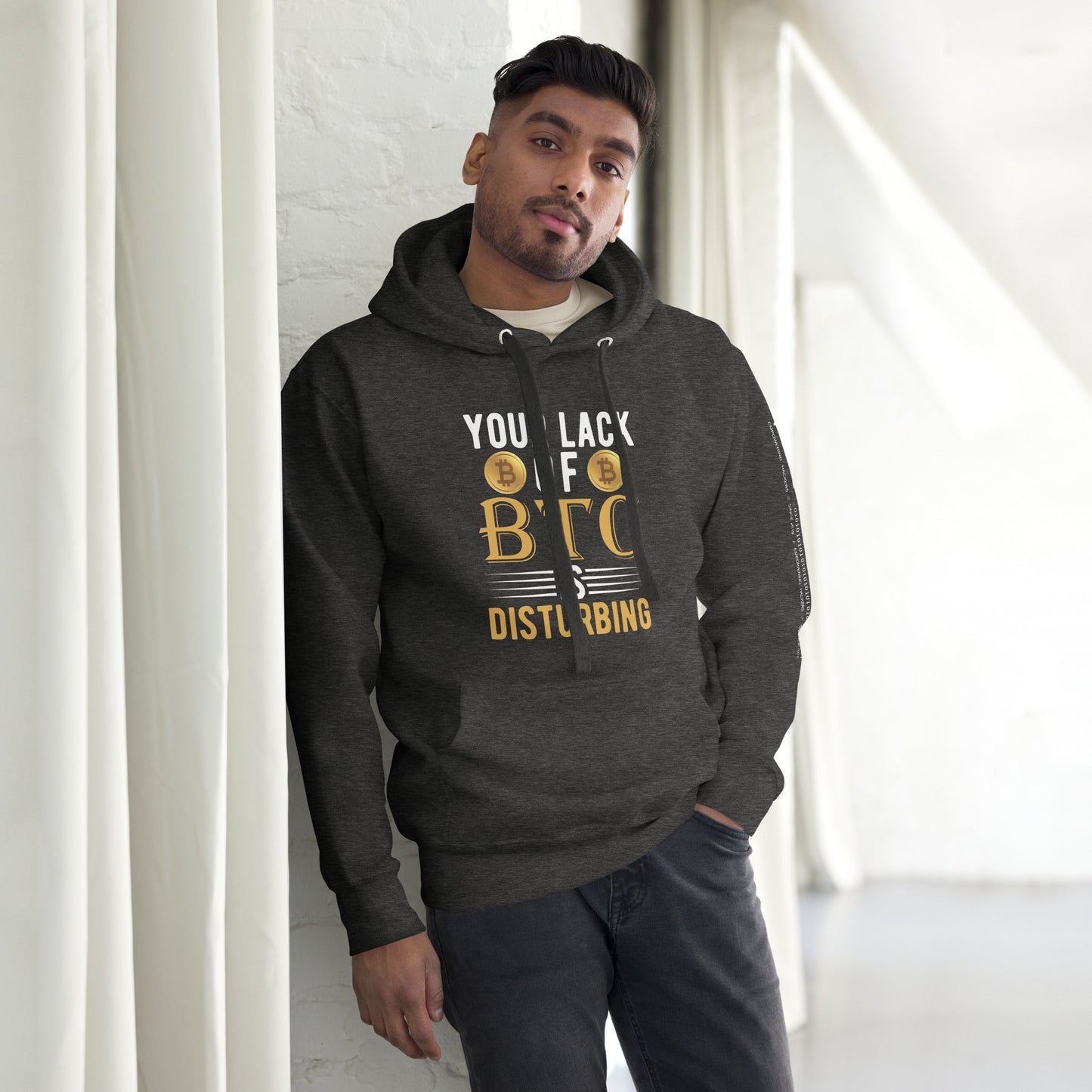 Your Lack of Bitcoin is Disturbing - Unisex Hoodie by DarkByteGear