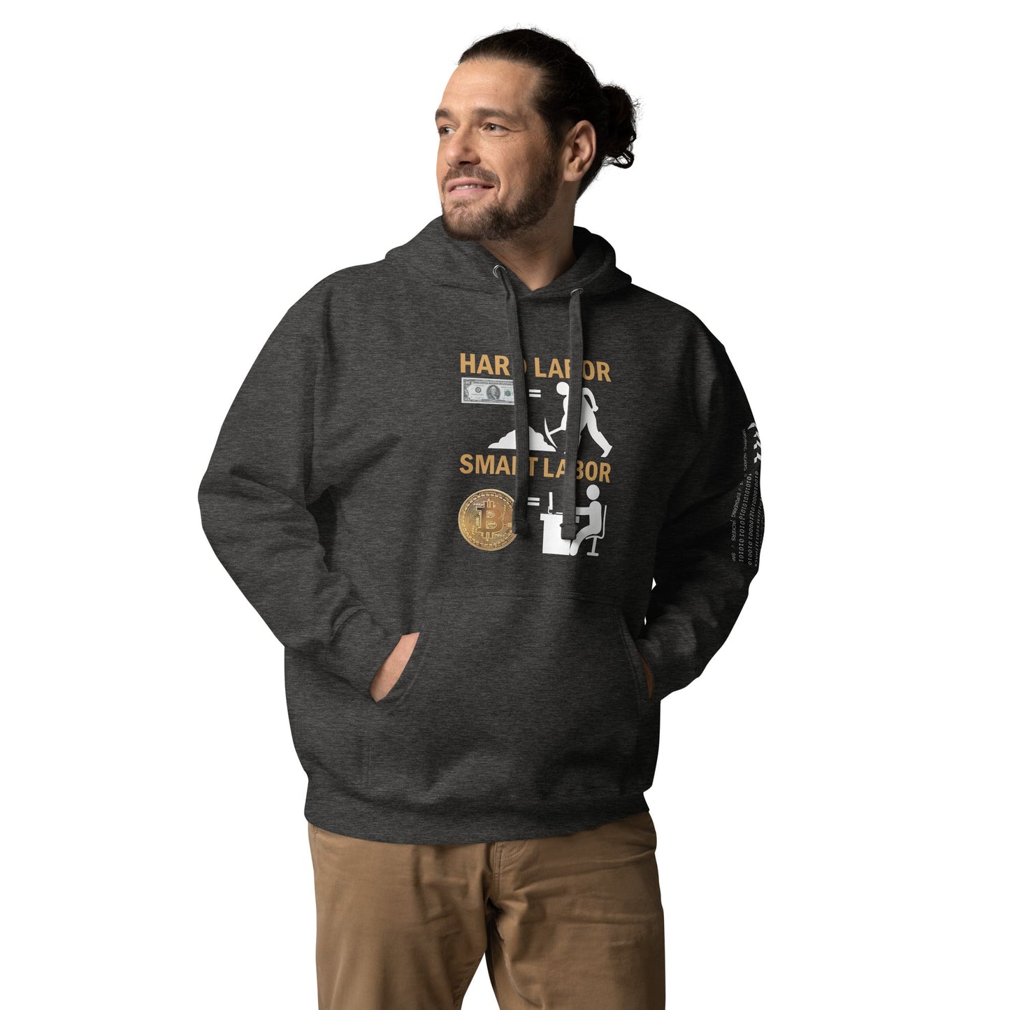 Hard Labour Vs Smart Labour - Unisex Hoodie by DarkByteGear