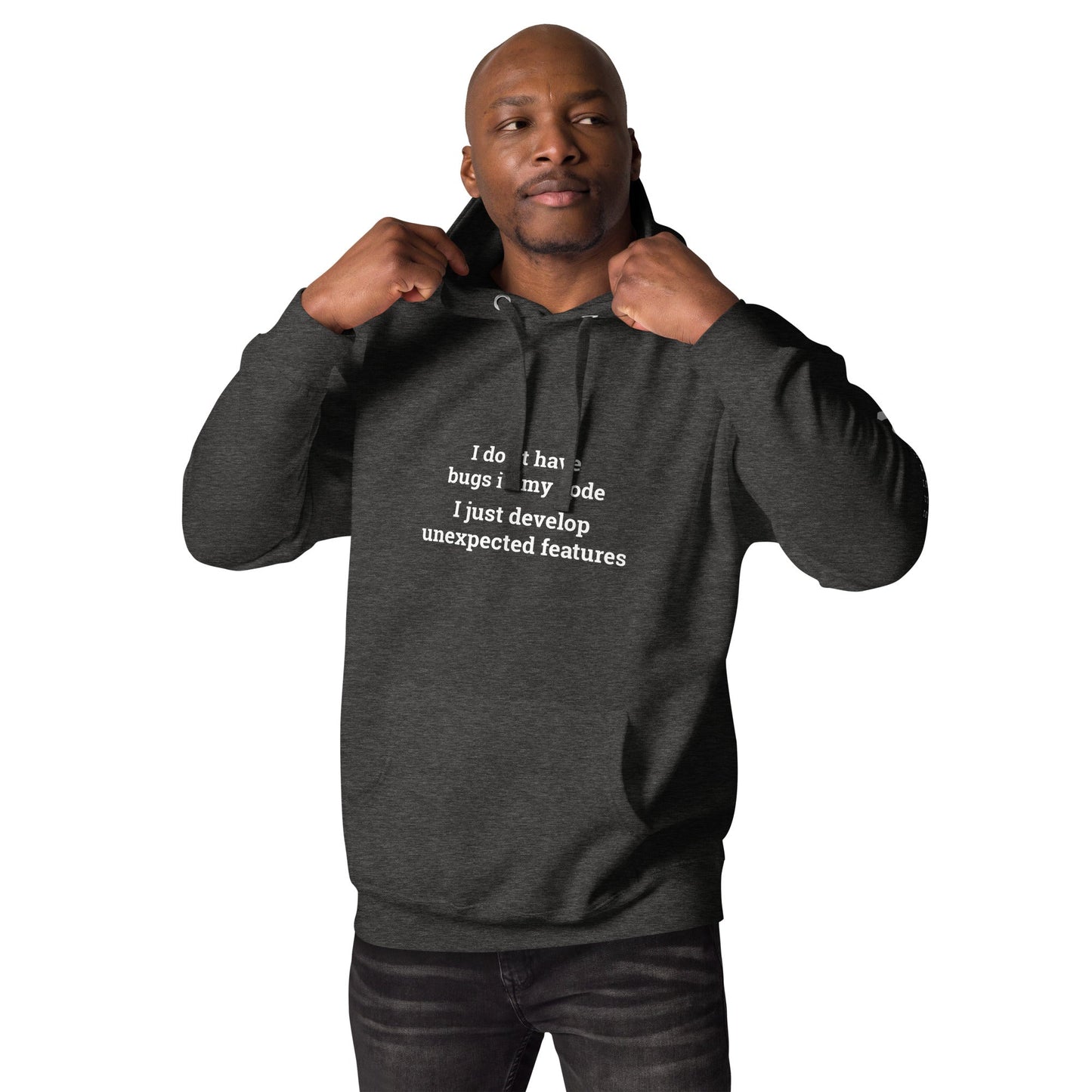I don't Have bugs in my code, I just Develop unexpected features V1 - Unisex Hoodie by DarkByteGear