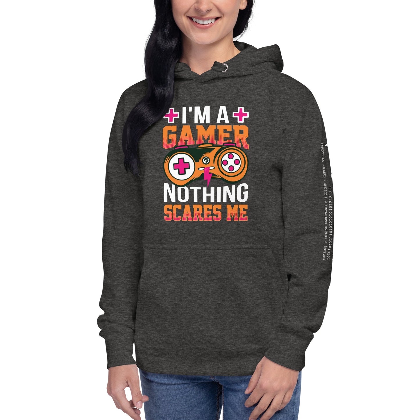 I am a Gamer; Nothing Scares me - Unisex Hoodie by DarkByteGear