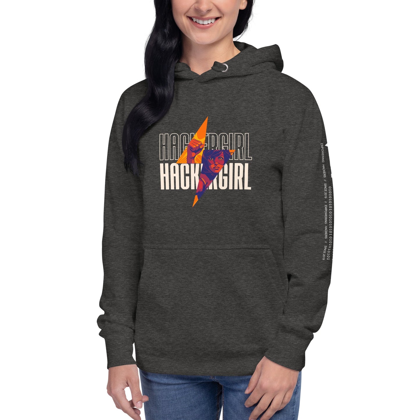 Hacker Girl V1 - Unisex Hoodie by DarkByteGear
