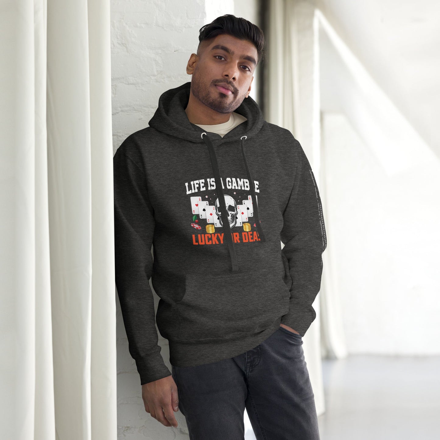 Life is a Gamble; Lucky or Dead - Unisex Hoodie by DarkByteGear