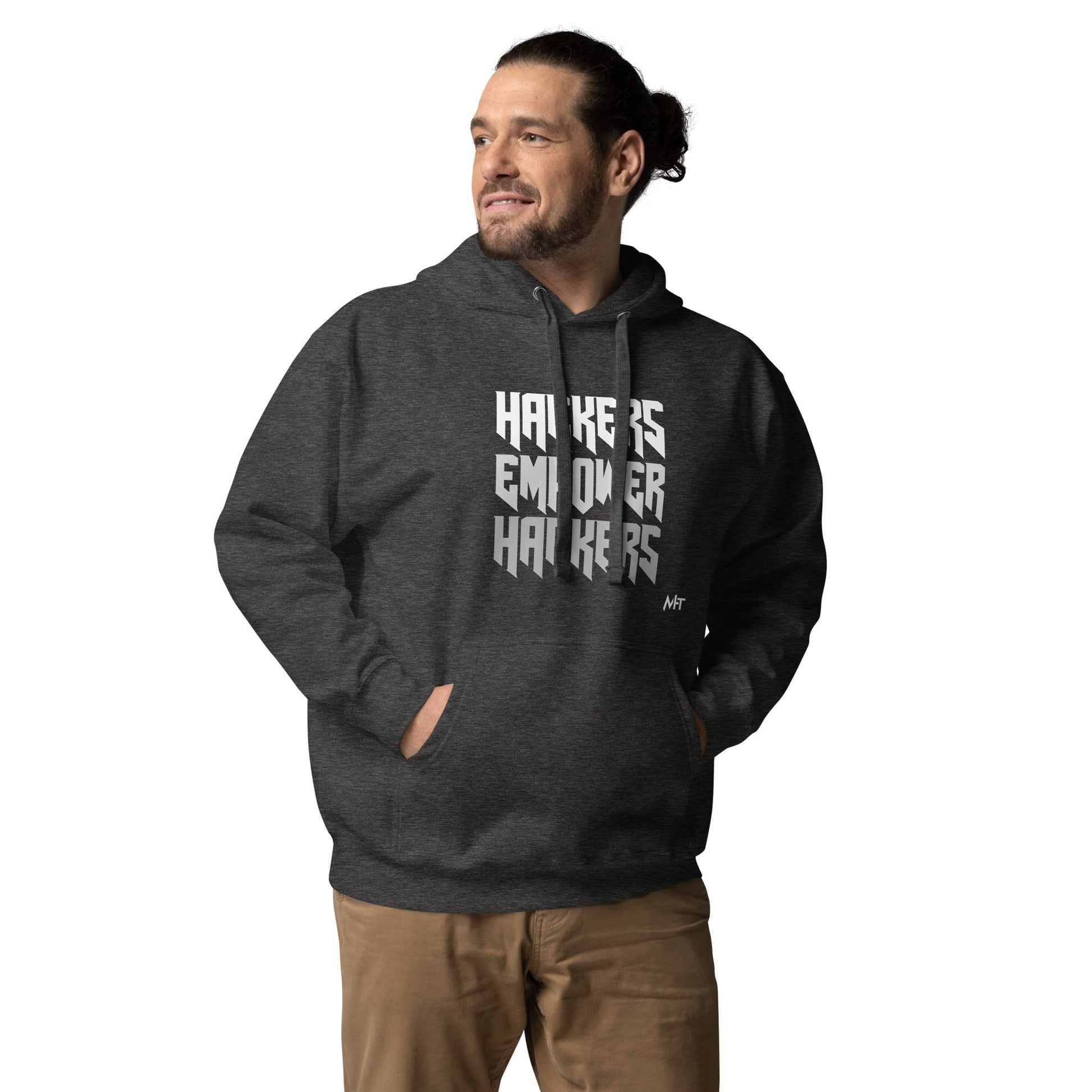 Hackers Empower Hackers V4 - Unisex Hoodie by DarkByteGear