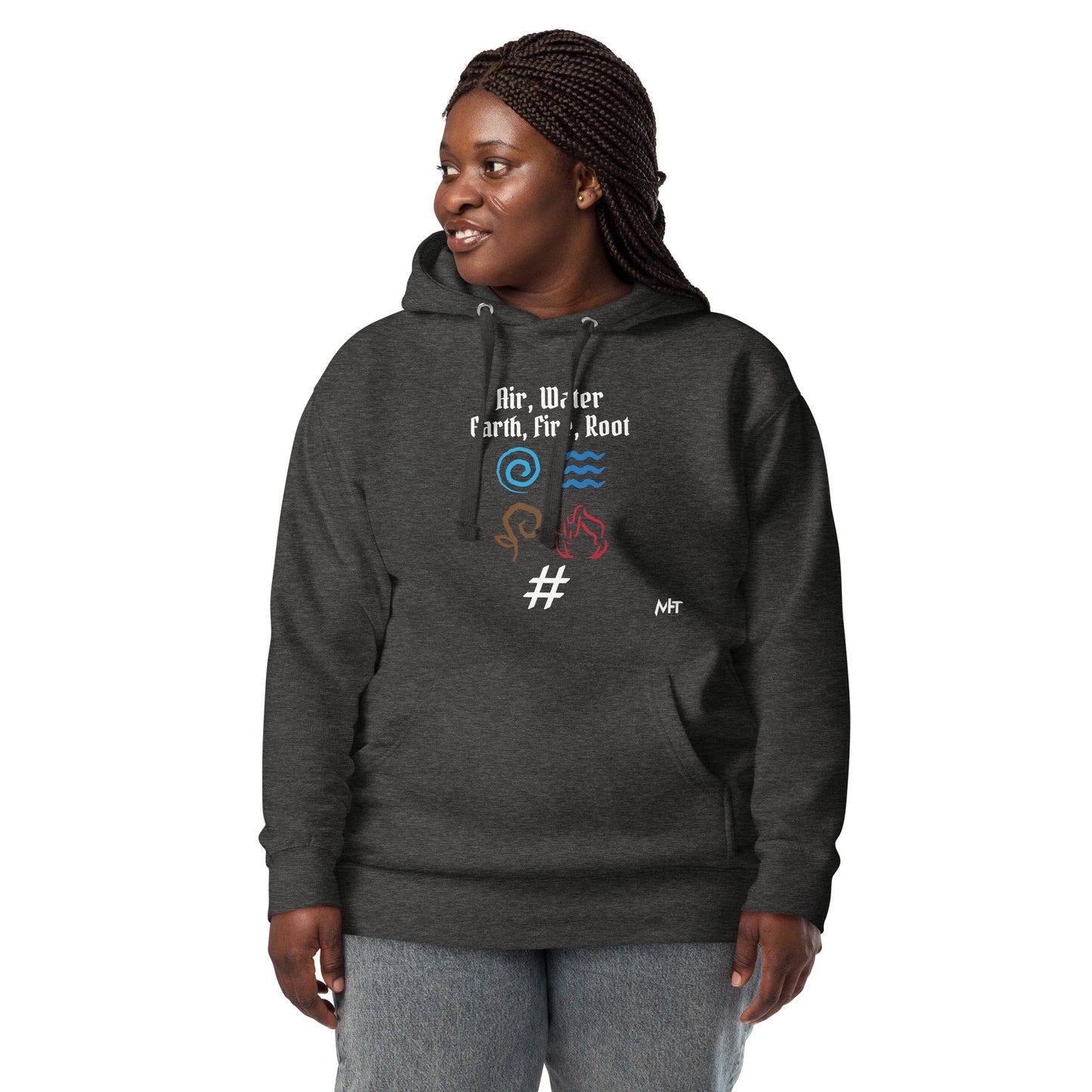 Air, Water, Earth, Fire, Root - Unisex Hoodie by DarkByteGear