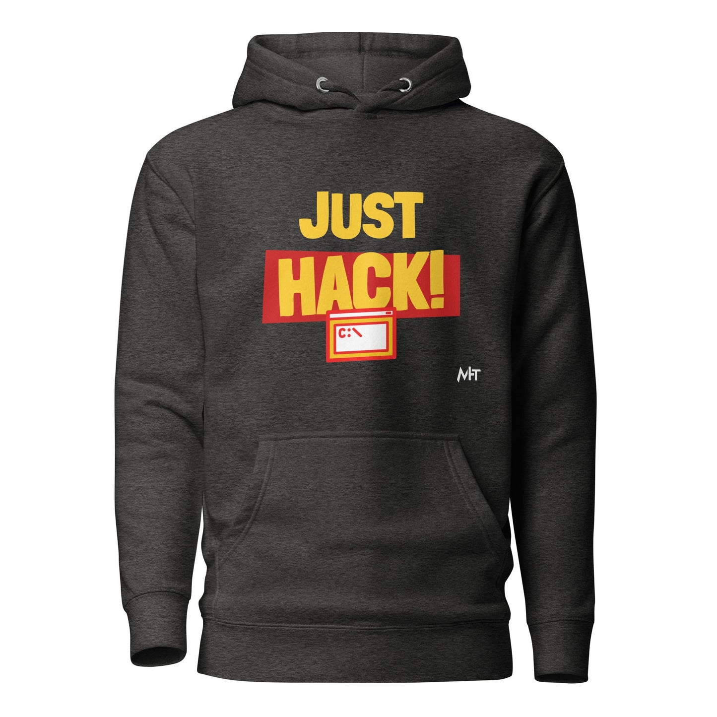 Just Hack (Yellow Text) - Unisex Hoodie by DarkByteGear