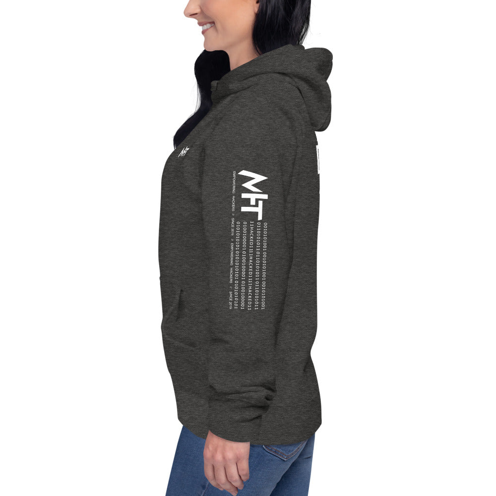 Hacking is not a crime - Unisex Hoodie (back print) by DarkByteGear