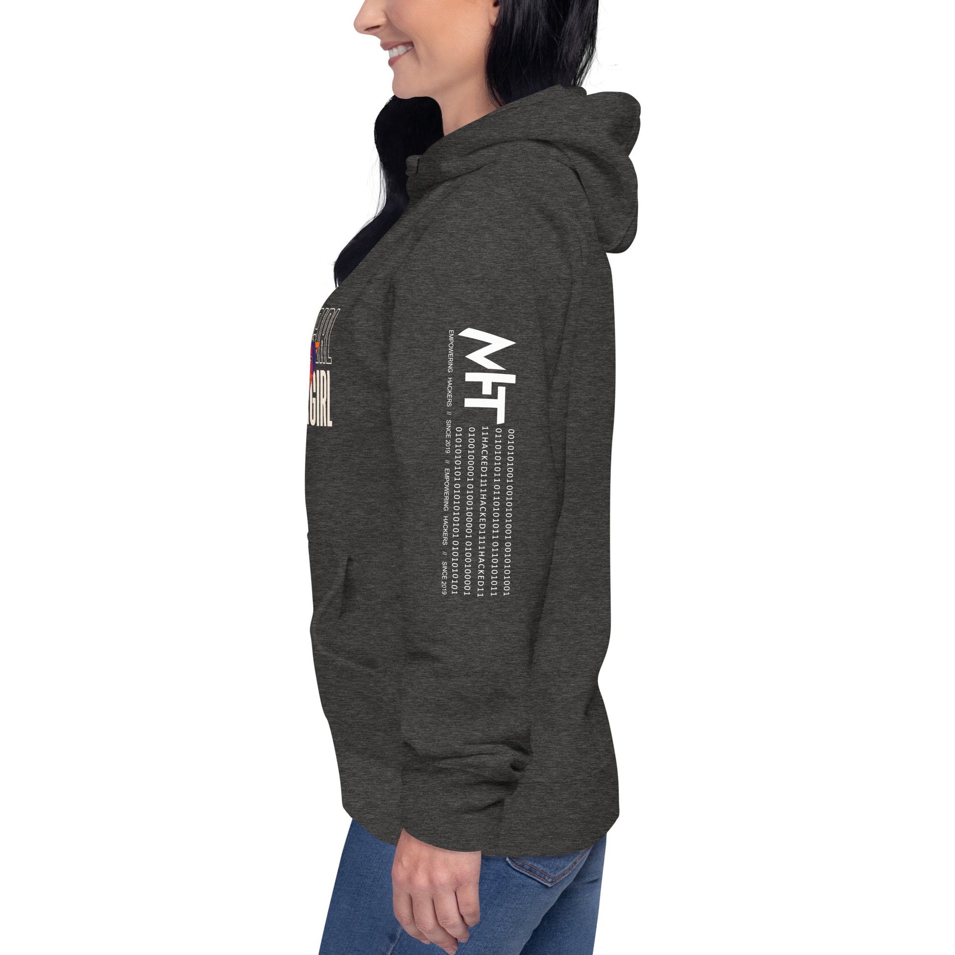 Hacker Girl V1 - Unisex Hoodie by DarkByteGear