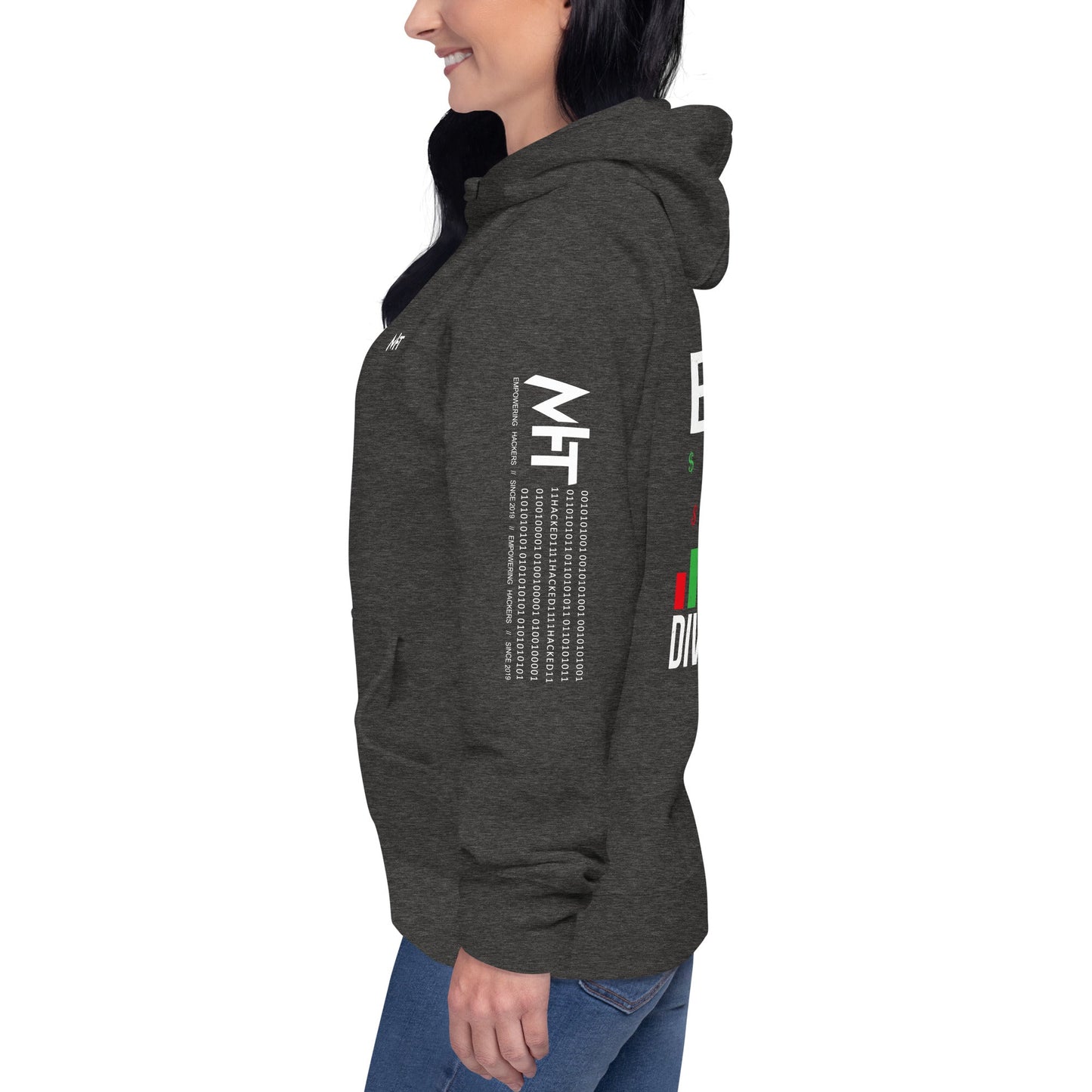 Earn Dividends - Unisex Hoodie ( Back Print ) by DarkByteGear