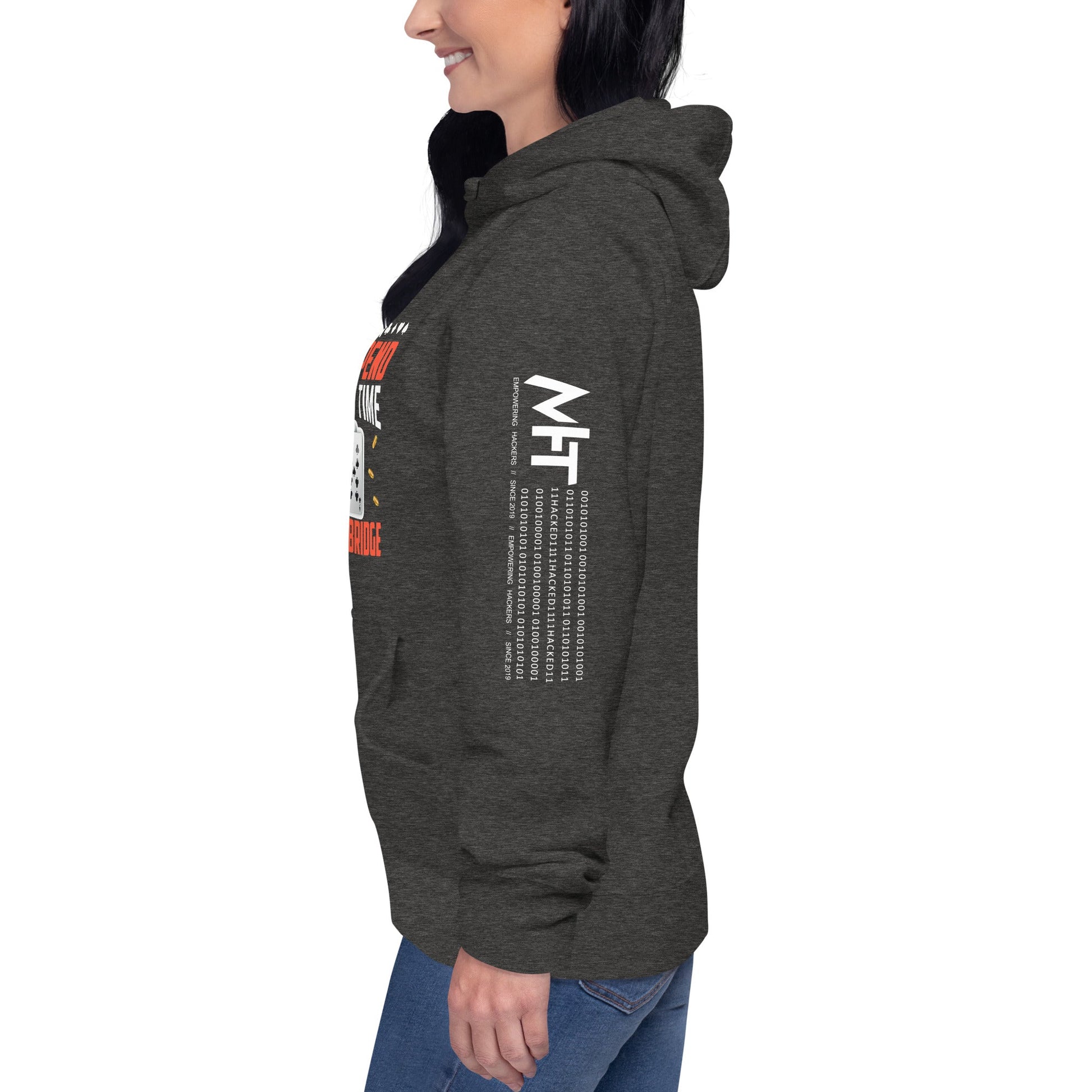 One can never Spend too much Time playing Bridge - Unisex Hoodie by DarkByteGear