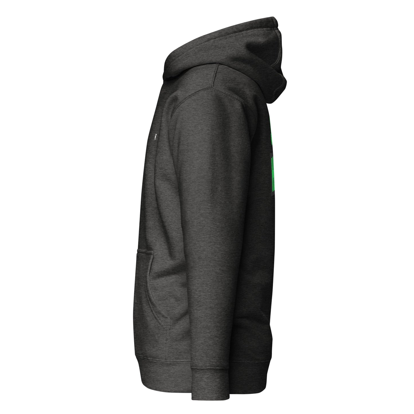 Just Hack (Green text) - Unisex Hoodie (back print) by DarkByteGear