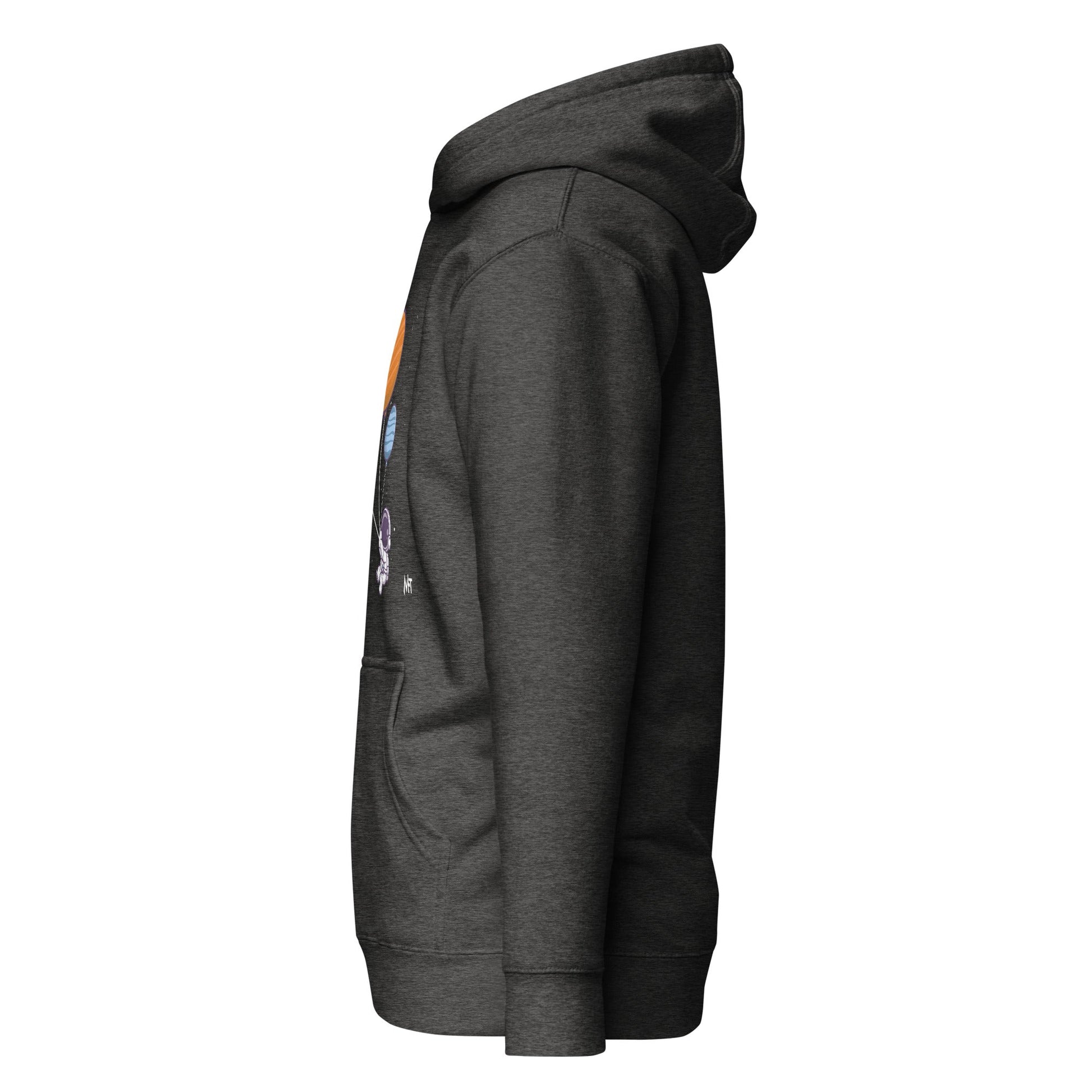 Astronaut with Balloons in Space - Unisex Hoodie by DarkByteGear